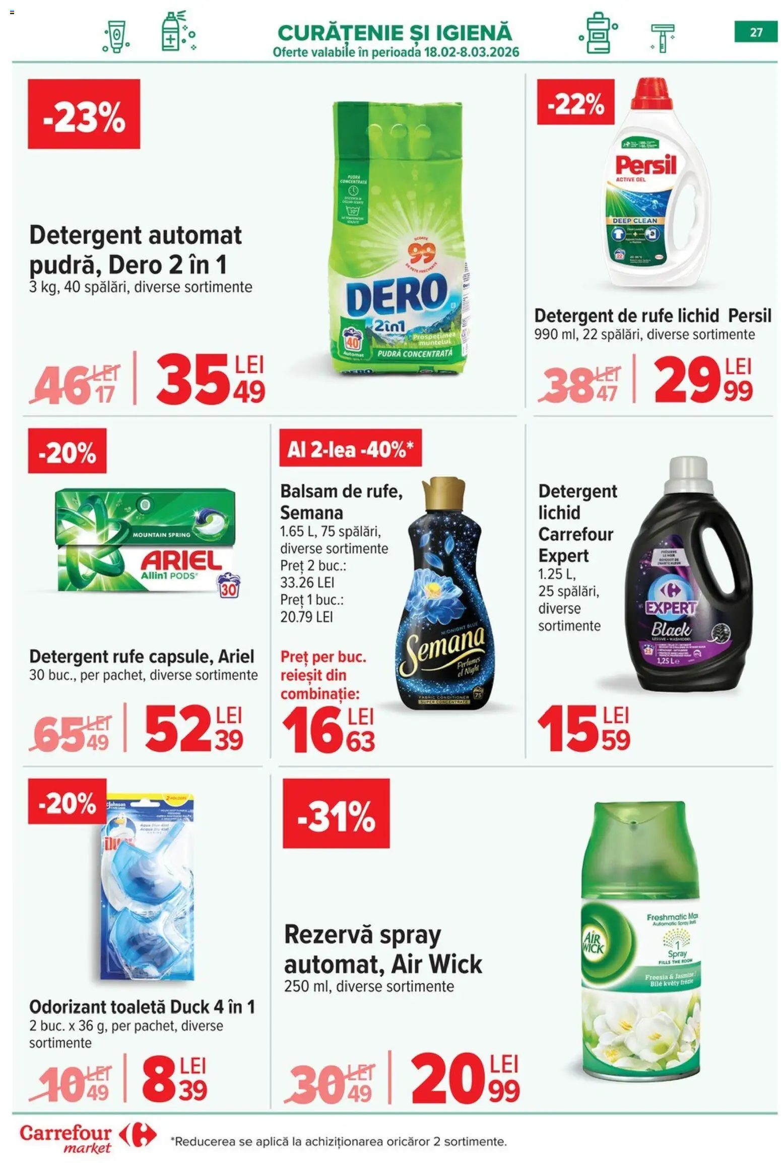 Catalog Carrefour 25 Februarie - 7 Martie 2026 | Pagina 29 | Produse: Pomelo, Kedi Ödül Oyuncakları, Toaletă, Detergent