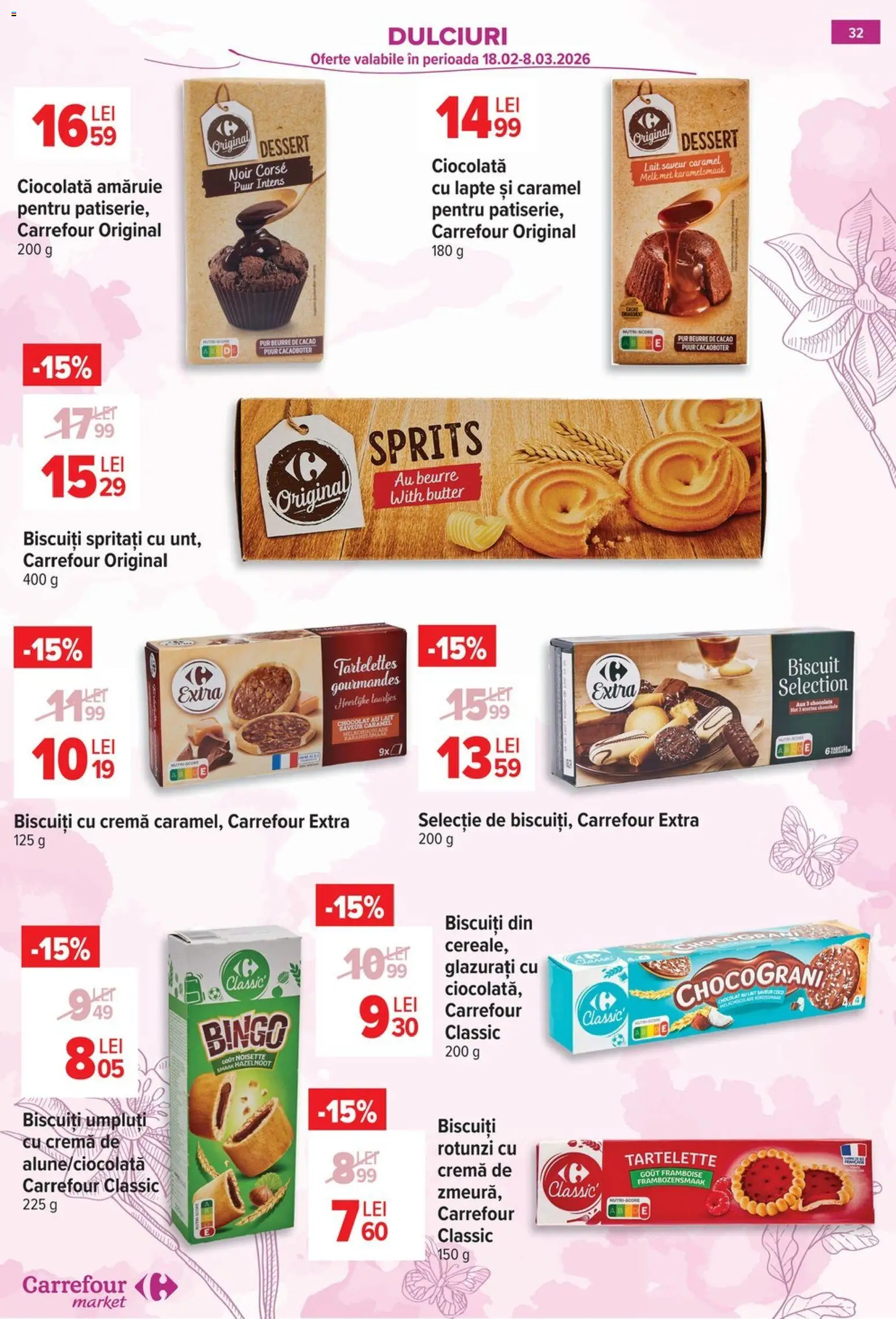 Catalog Carrefour 25 Februarie - 7 Martie 2026 | Pagina 34 | Produse: Cremă, Ciocolată, Cacao, Biscuiți