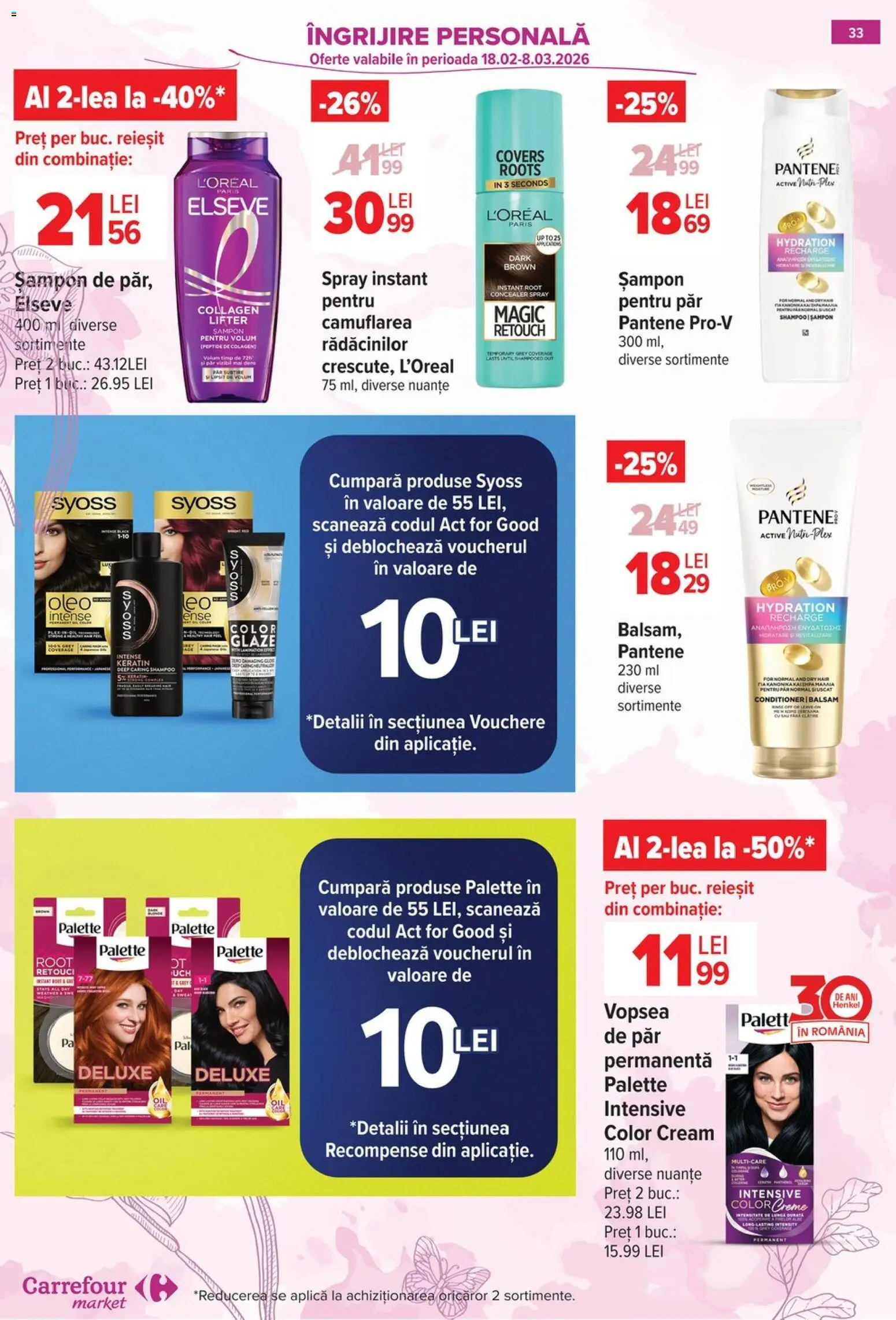 Catalog Carrefour 25 Februarie - 7 Martie 2026 | Pagina 35 | Produse: Vopsea, Concealer, Șampon, Balsam