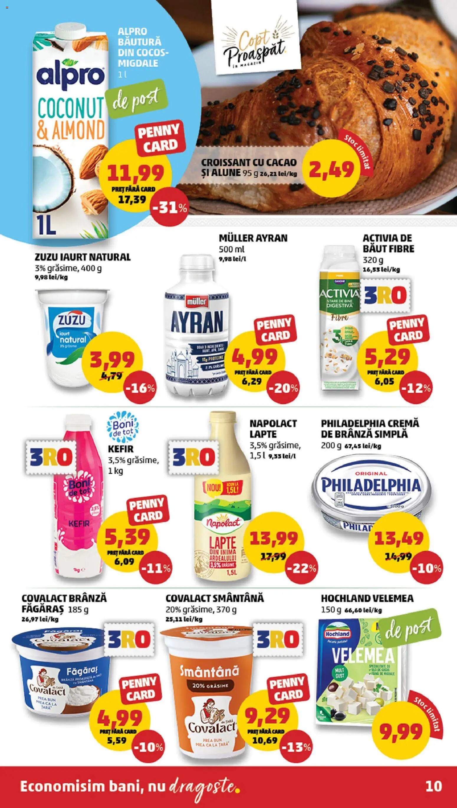 Catalog PENNY Market 25 Februarie - 2 Martie 2026 | Pagina 10 | Produse: Pară, Migdale, Lapte, Cremă de brânză