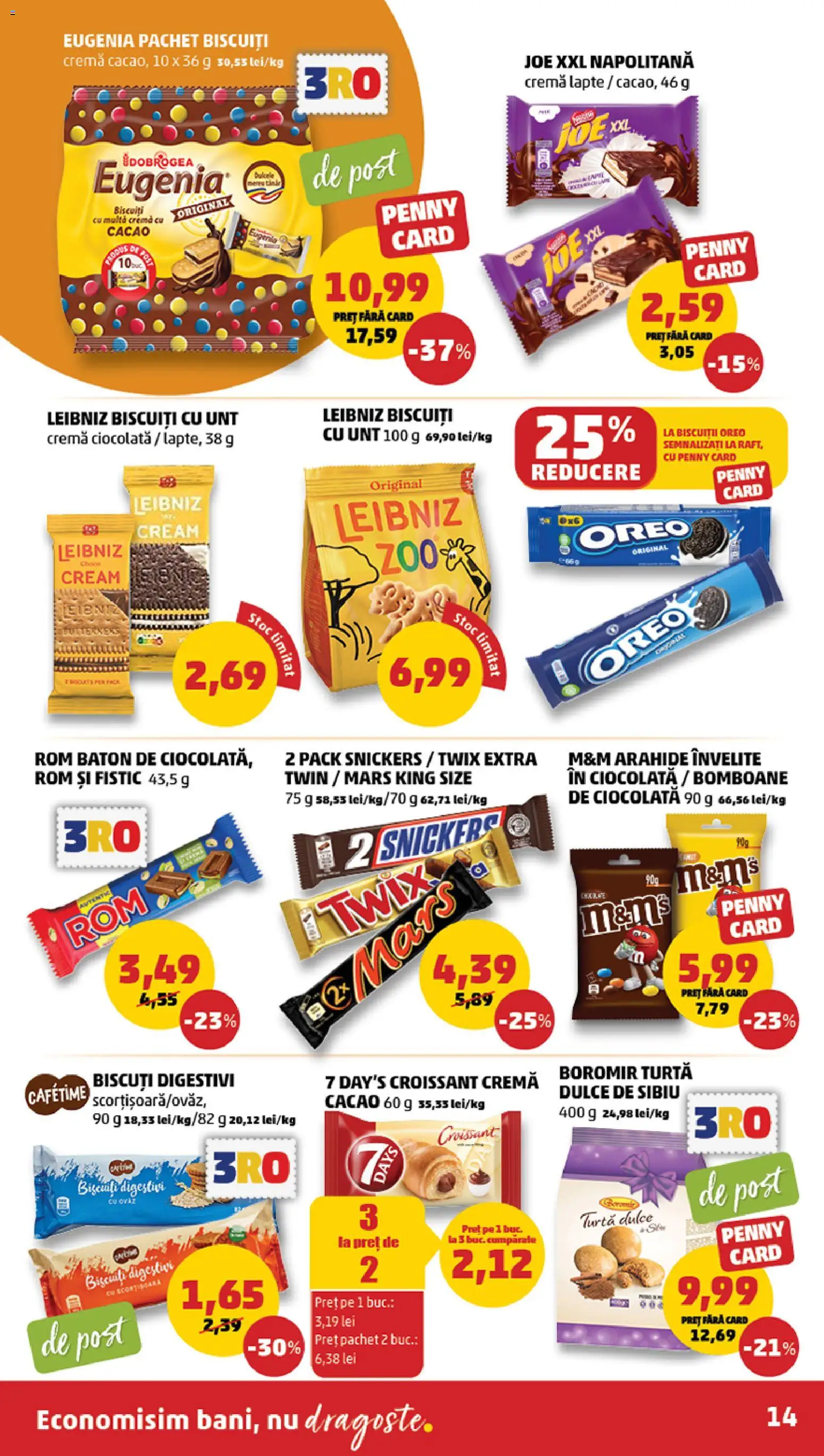 Catalog PENNY Market 25 Februarie - 2 Martie 2026 | Pagina 14 | Produse: Lapte, Cremă, Biscuiți, Turtă dulce