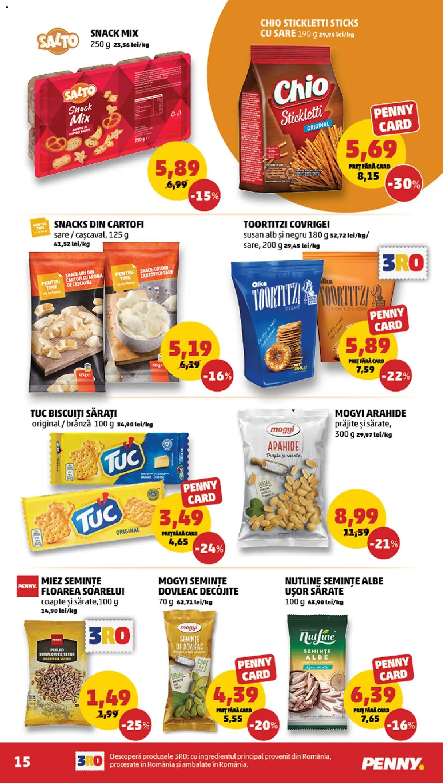 Catalog PENNY Market 25 Februarie - 2 Martie 2026 | Pagina 15 | Produse: Biscuiți, Cartofi, Bant, Sare