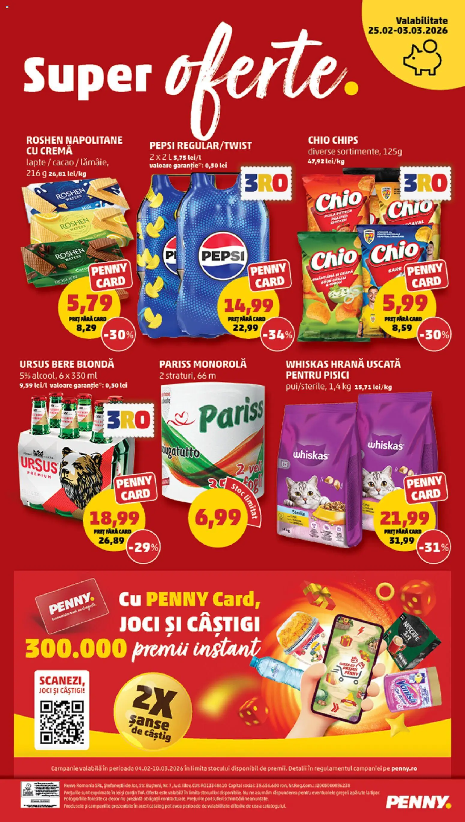 Catalog PENNY Market 25 Februarie - 2 Martie 2026 | Pagina 20 | Produse: Napolitane, Bere, Çelik Mama ve Su Kabı, Sare