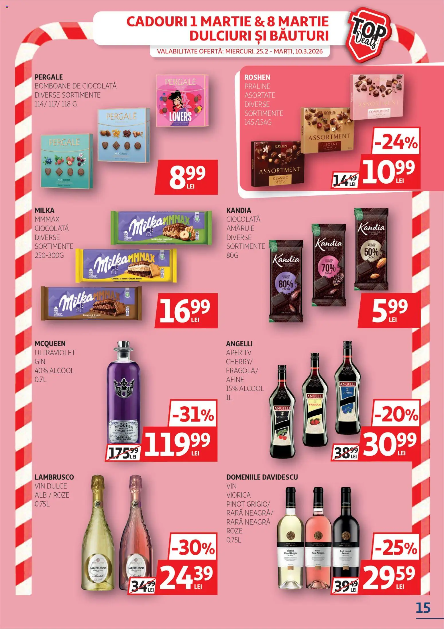 Catalog Auchan 25 Februarie - 9 Martie 2026 | Pagina 15 | Produse: Afine, Praline, Vin, Cacao