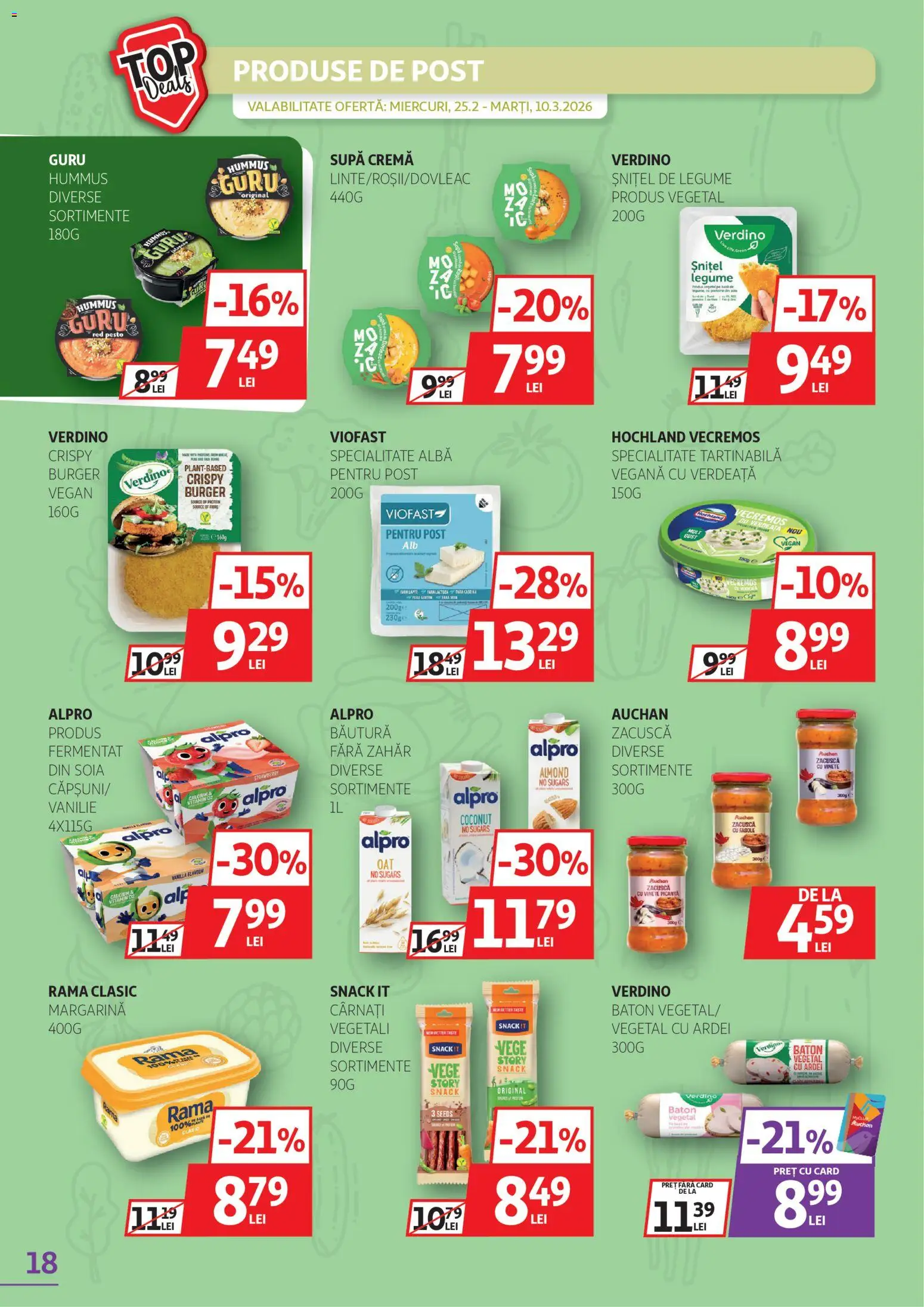 Catalog Auchan 25 Februarie - 9 Martie 2026 | Pagina 18 | Produse: Ardei, Lapte, Zacuscă, Zahăr