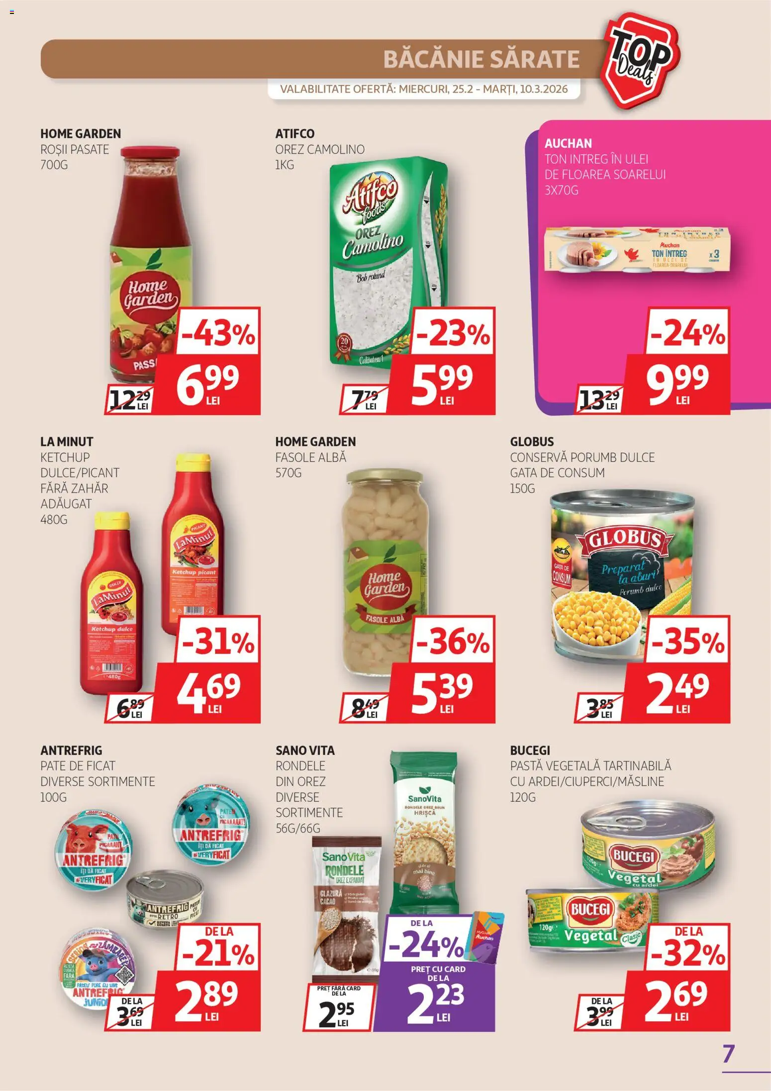 Catalog Auchan 25 Februarie - 9 Martie 2026 | Pagina 7 | Produse: Roșii, Cacao, Bant, Zahăr