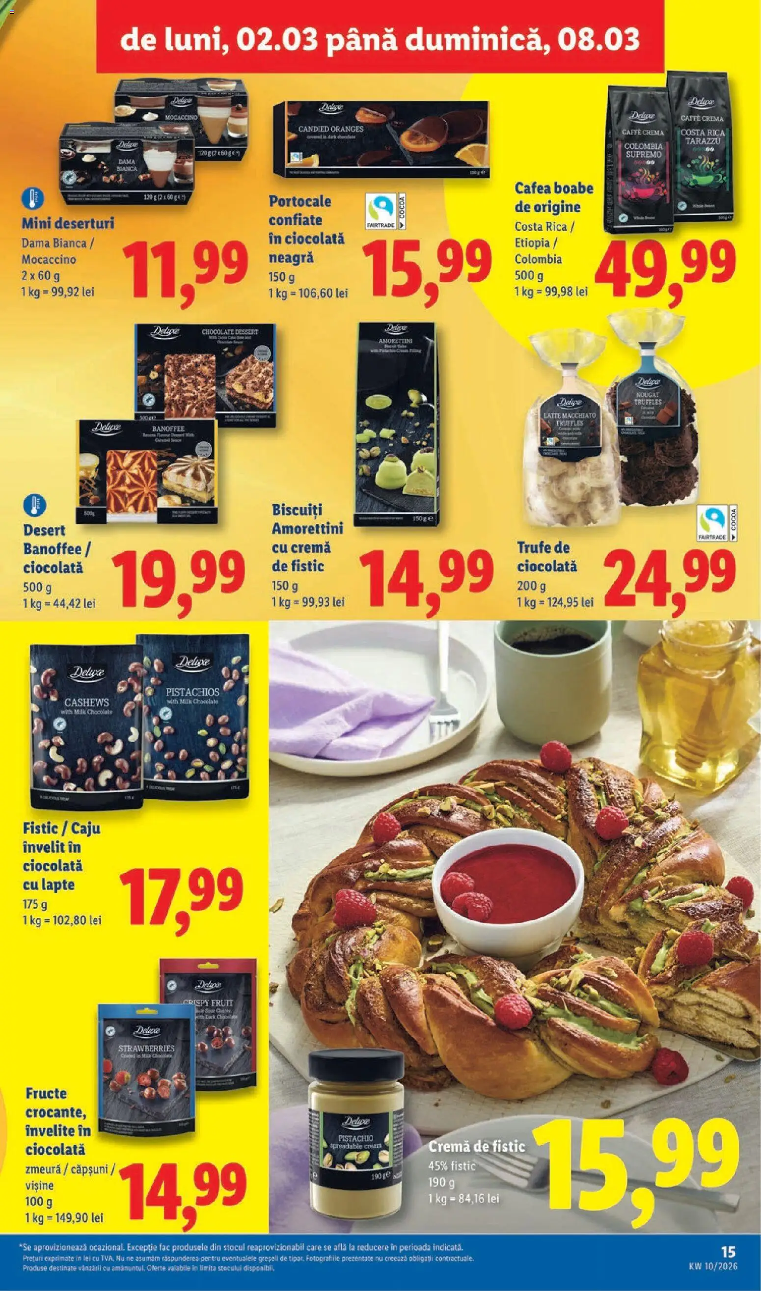 Catalog LIDL 2 - 7 Martie 2026 | Pagina 15 | Produse: Cafea, Ciocolată, Căpșuni, Fructe