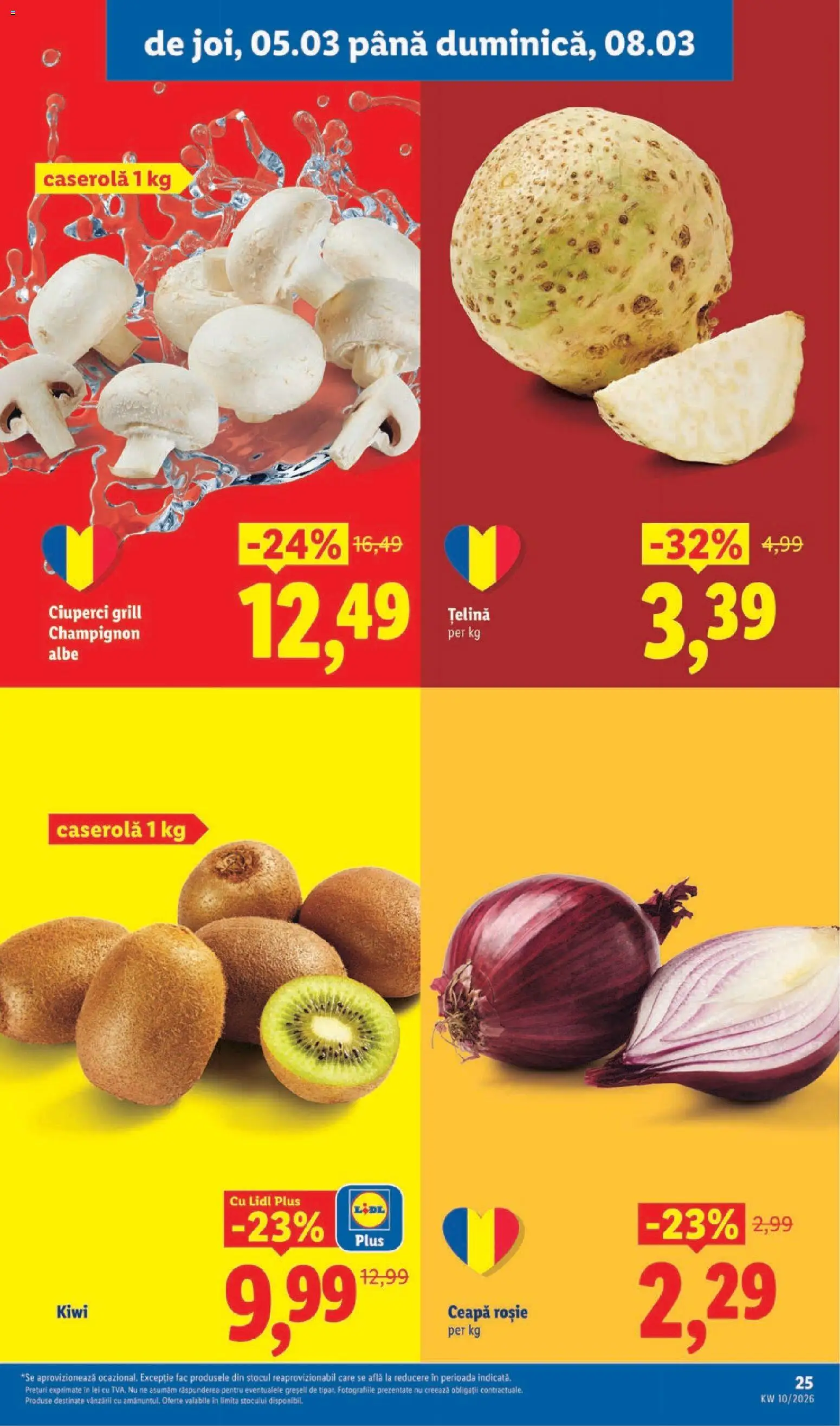 Catalog LIDL 2 - 7 Martie 2026 | Pagina 25 | Produse: Țelină, Ciuperci, Kiwi, Ceapă