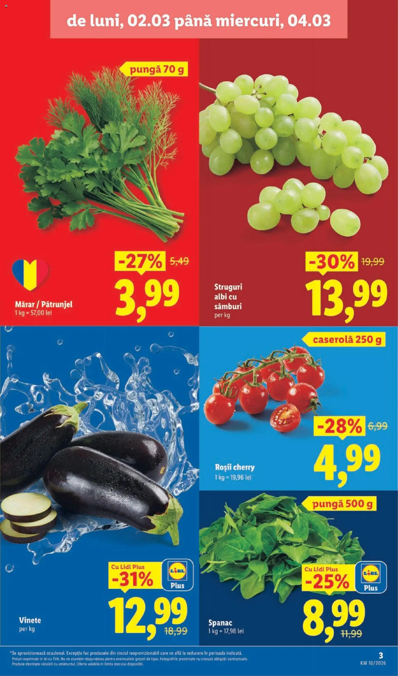 Catalog LIDL 2 - 7 Martie 2026 | Pagina 3 | Produse: Struguri, Pătrunjel, Mărar, Pungă