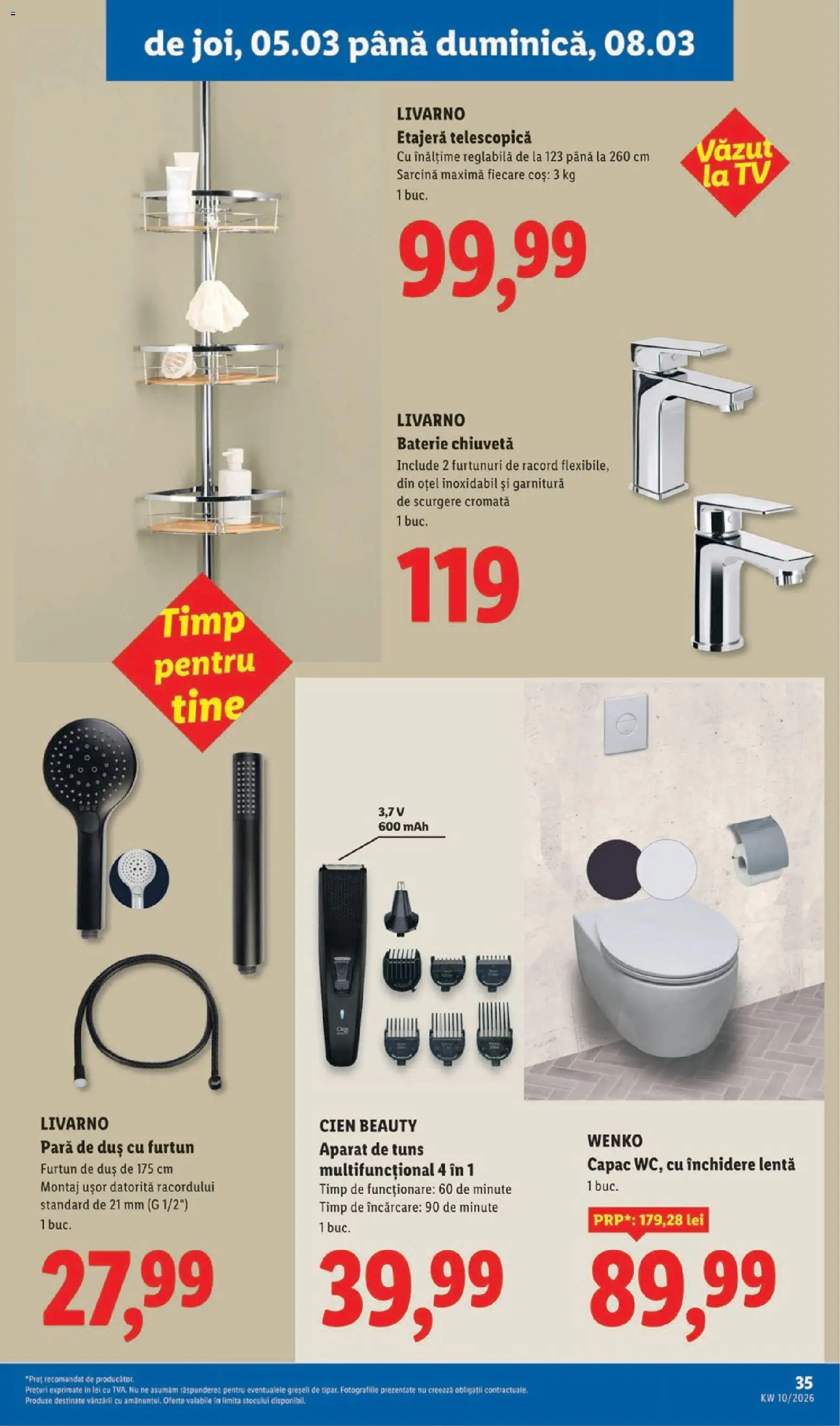 Catalog LIDL 2 - 7 Martie 2026 | Pagina 35 | Produse: Pară, Coș, Chiuvetă, Etajeră