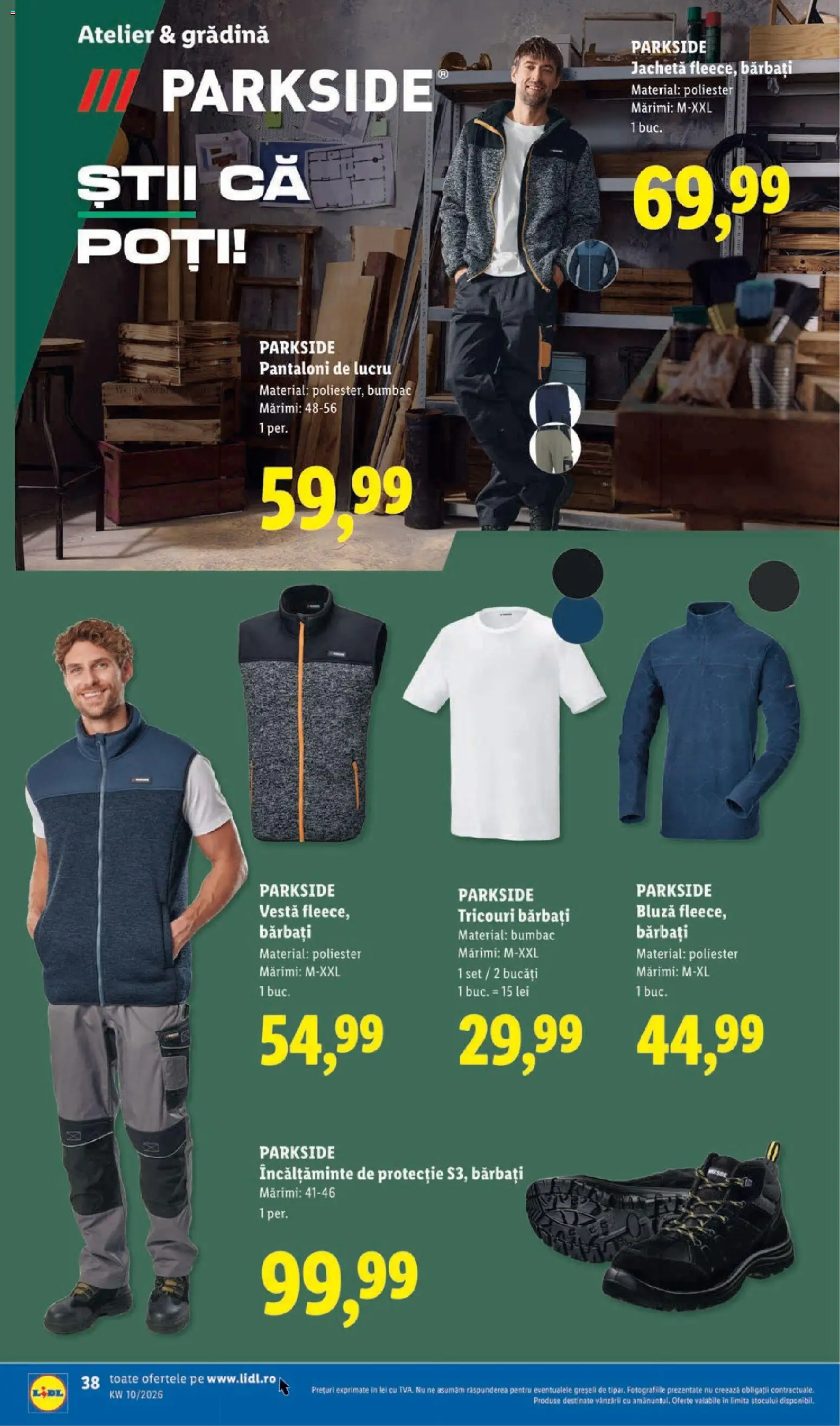 Catalog LIDL 2 - 7 Martie 2026 | Pagina 38 | Produse: Jachetă, Bornoz takımı, Bluză, Pantaloni