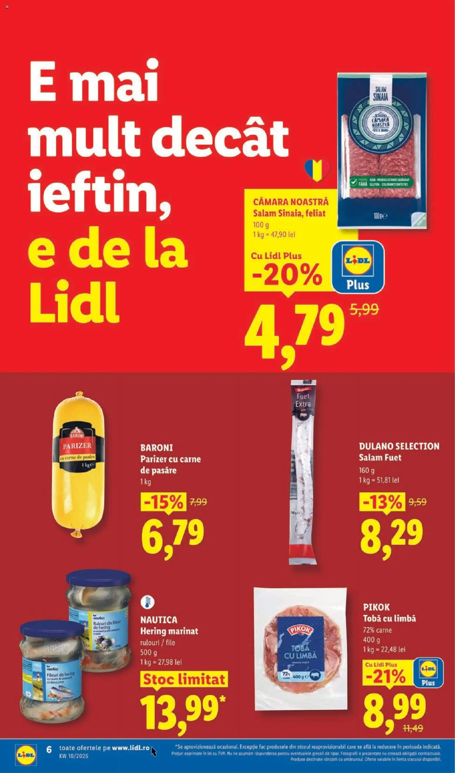 Catalog LIDL 2 - 7 Martie 2026 | Pagina 6 | Produse: Salam, Parizer