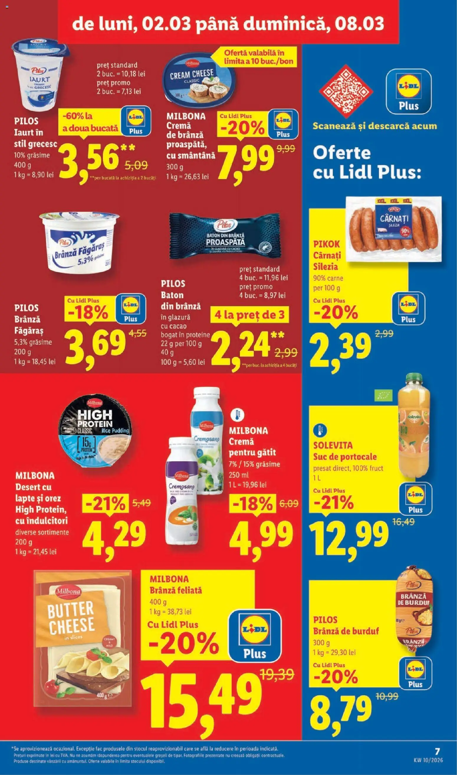 Catalog LIDL 2 - 7 Martie 2026 | Pagina 7 | Produse: Iaurt, Cremă, Suc, Cacao