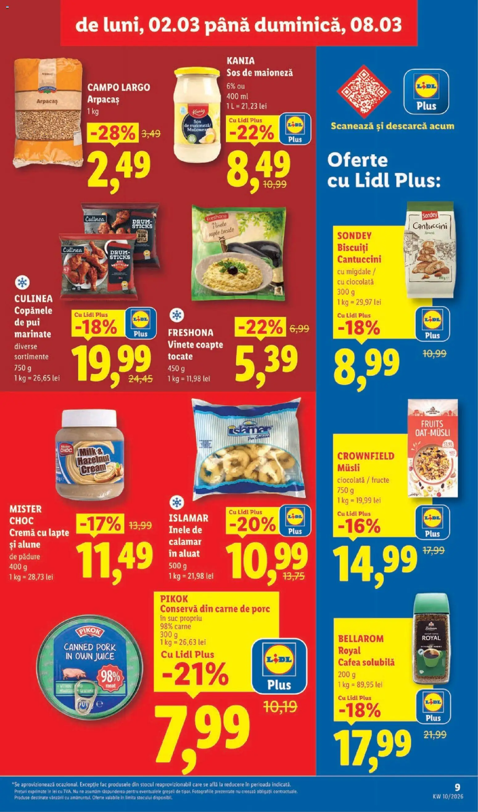 Catalog LIDL 2 - 7 Martie 2026 | Pagina 9 | Produse: Aluat, Lapte, Ayakkabı düzenleyici, Maioneză