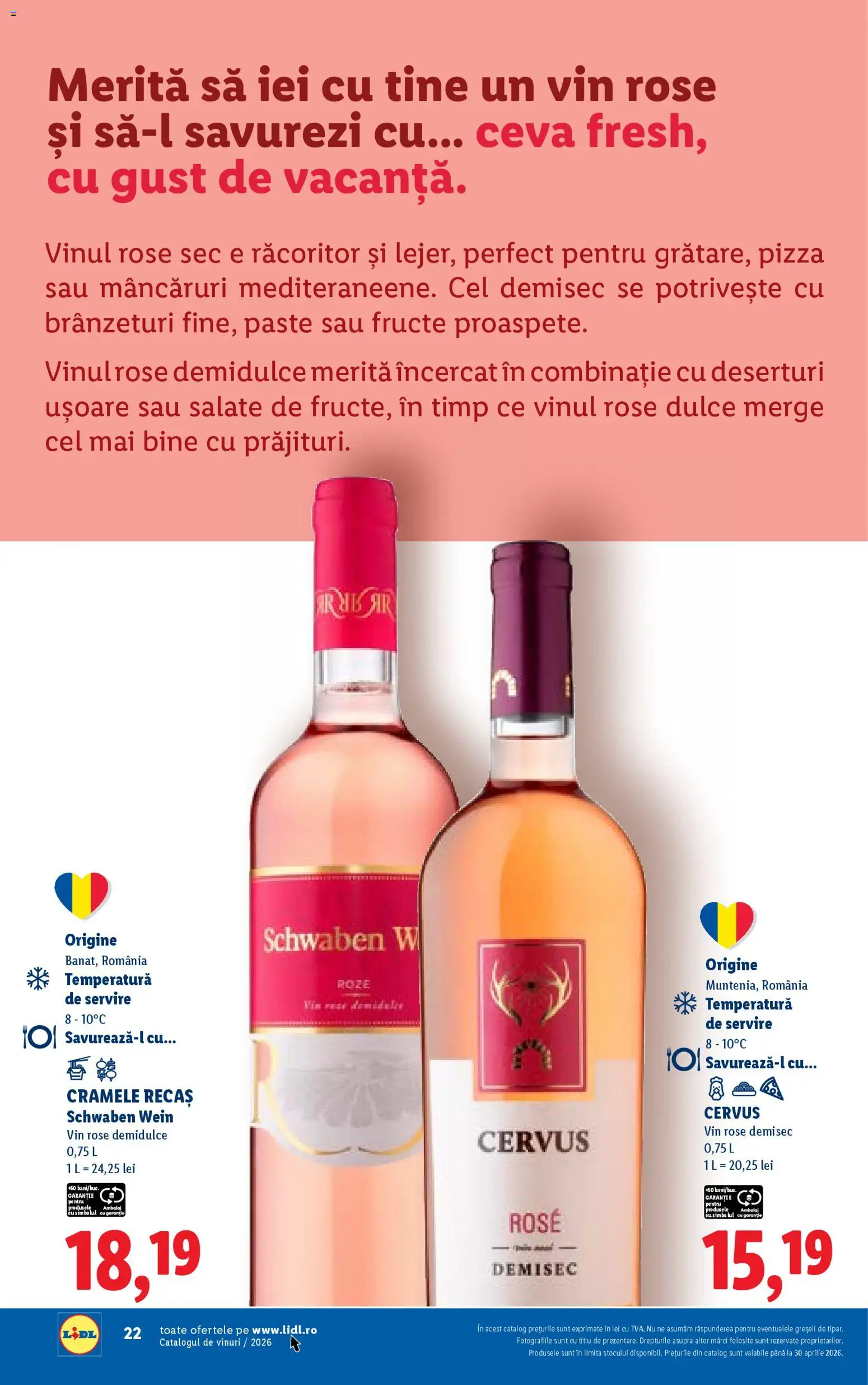 Catalog LIDL 23 Februarie - 29 Aprilie 2026 | Pagina 22 | Produse: Șal, Pizza, Vin, Paste