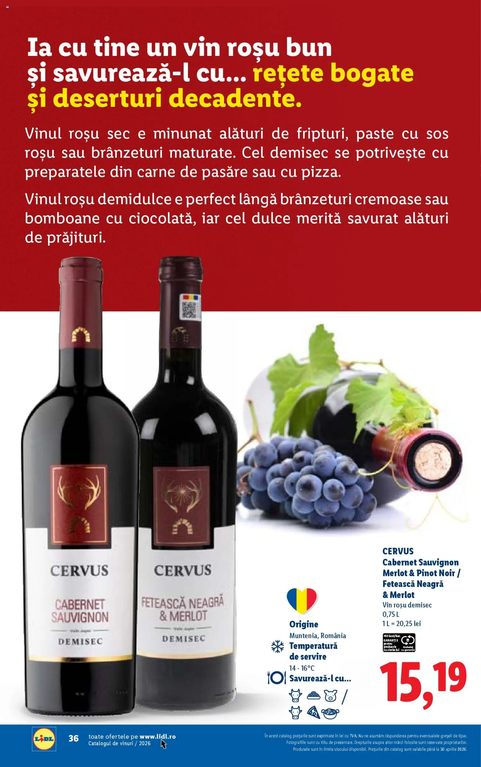 Catalog LIDL 23 Februarie - 29 Aprilie 2026 | Pagina 36 | Produse: Vin, Bomboane, Paste, Sos
