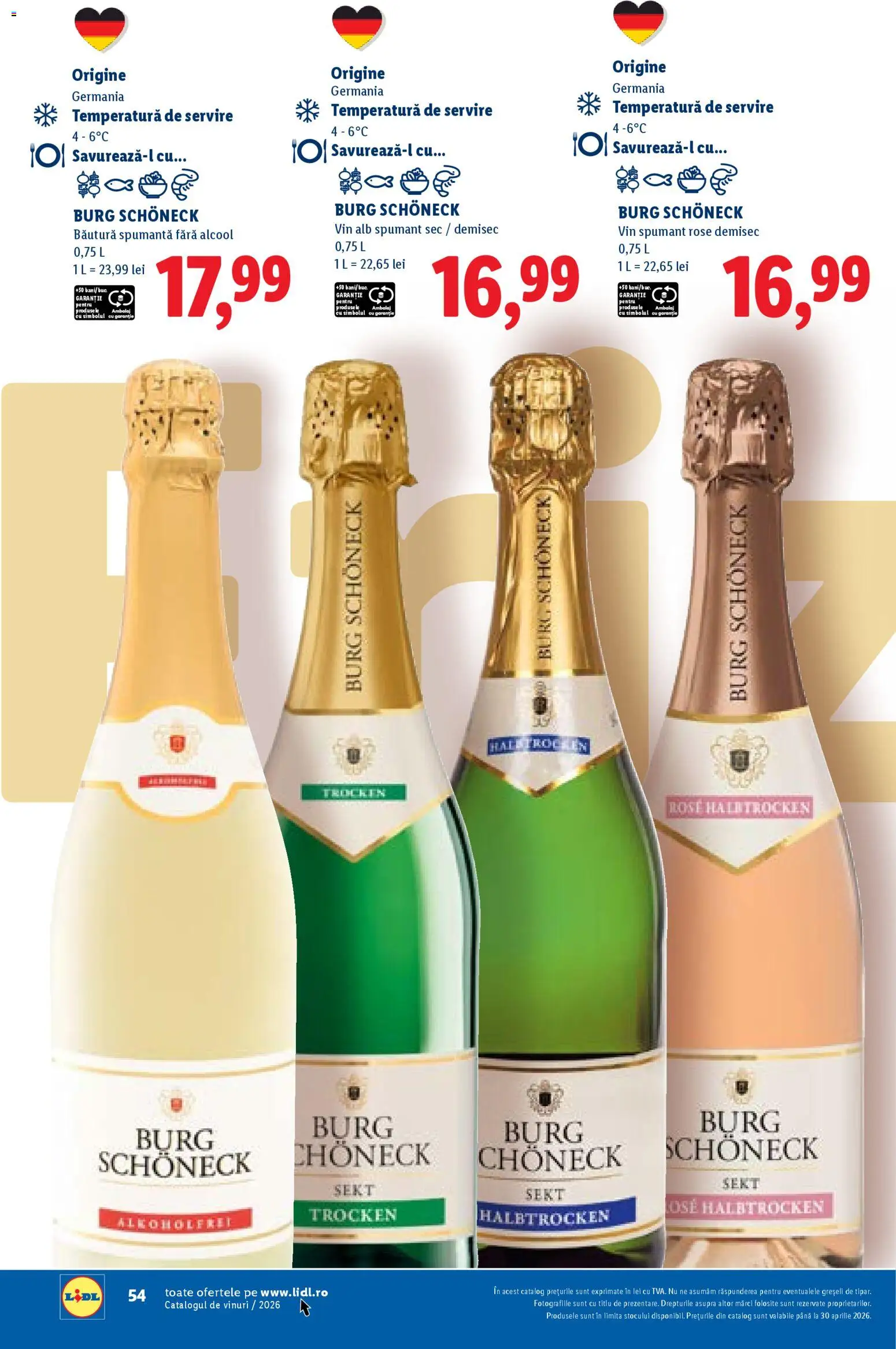 Catalog LIDL 23 Februarie - 29 Aprilie 2026 | Pagina 54 | Produse: Ekmek tahtası, Vin