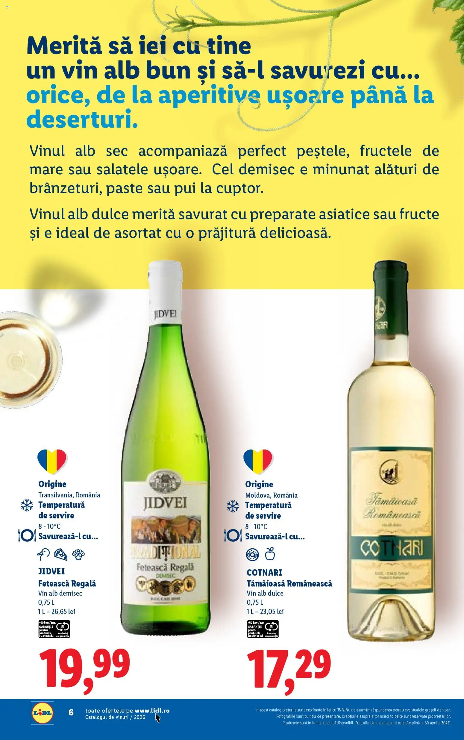Catalog LIDL 23 Februarie - 29 Aprilie 2026 | Pagina 6 | Produse: Șal, Hacıyatmaz Kedi Oyuncağı, Prăjitură, Vin