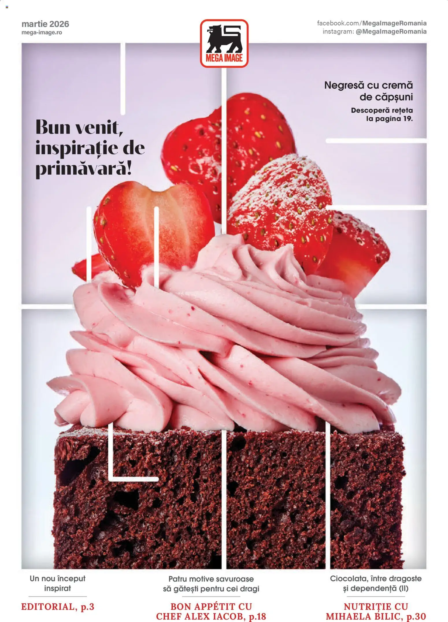 Catalog Mega Image 26 Februarie - 23 Martie 2026 | Pagina 1 | Produse: Cremă, Căpșuni