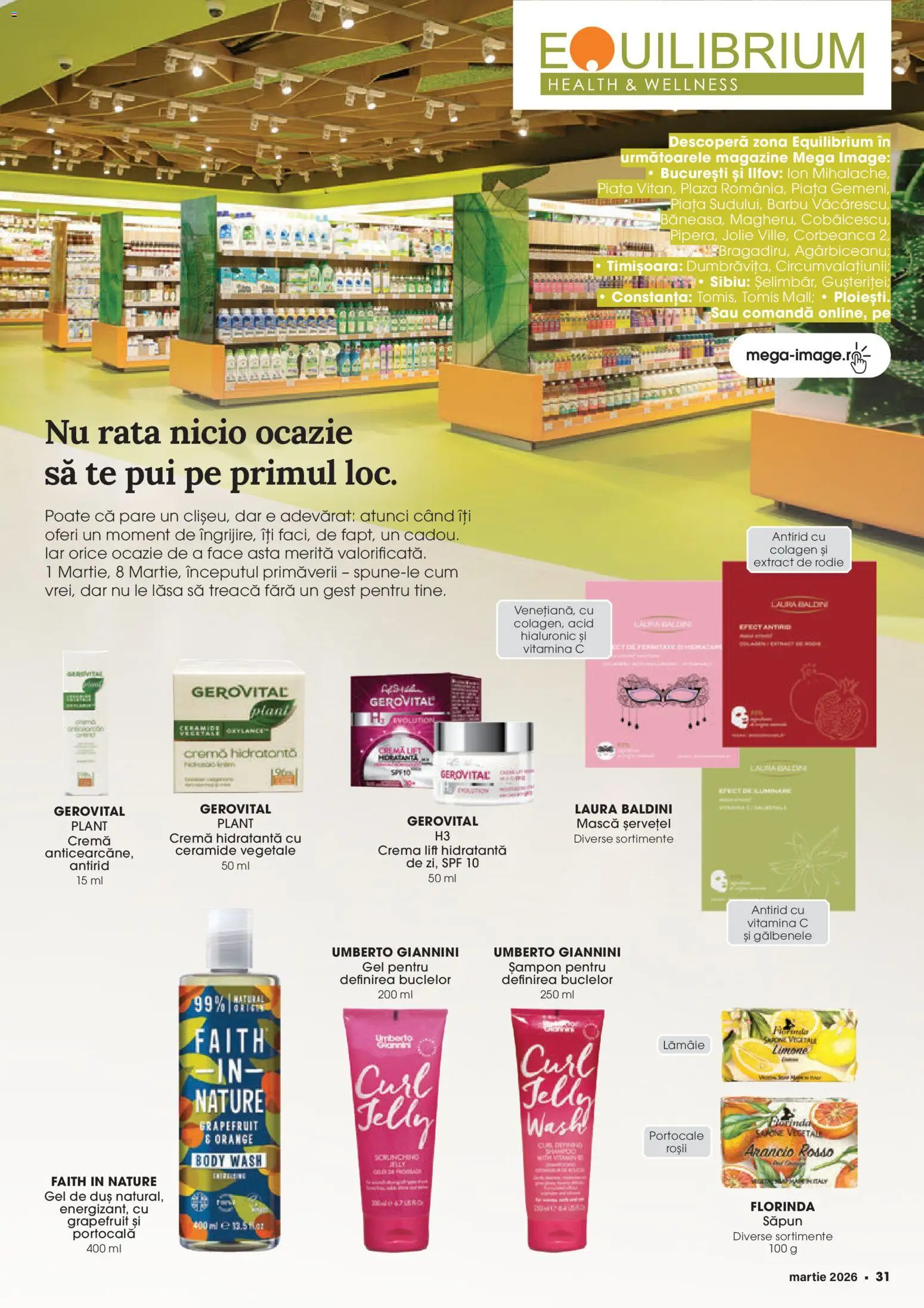Catalog Mega Image 26 Februarie - 23 Martie 2026 | Pagina 31 | Produse: Body, Arapsaçı, Săpun, Roșii