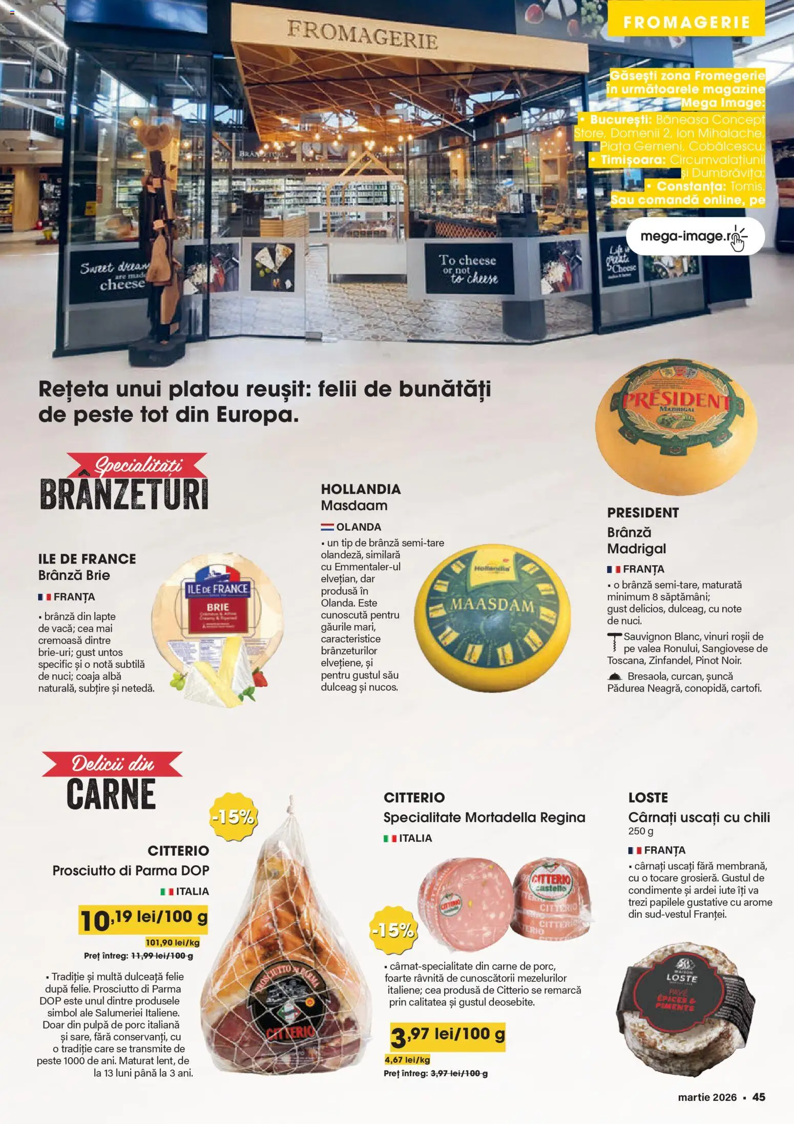 Catalog Mega Image 26 Februarie - 23 Martie 2026 | Pagina 45 | Produse: Șuncă, Pește, Condimente, Cârnați