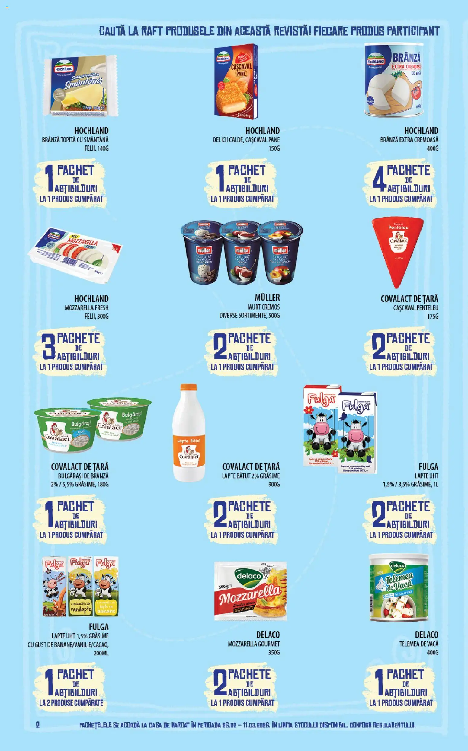 Catalog Mega Image 26 Februarie - 10 Martie 2026 | Pagina 2 | Produse: Tırnak makası, Cașcaval, Mozzarella, Brânză