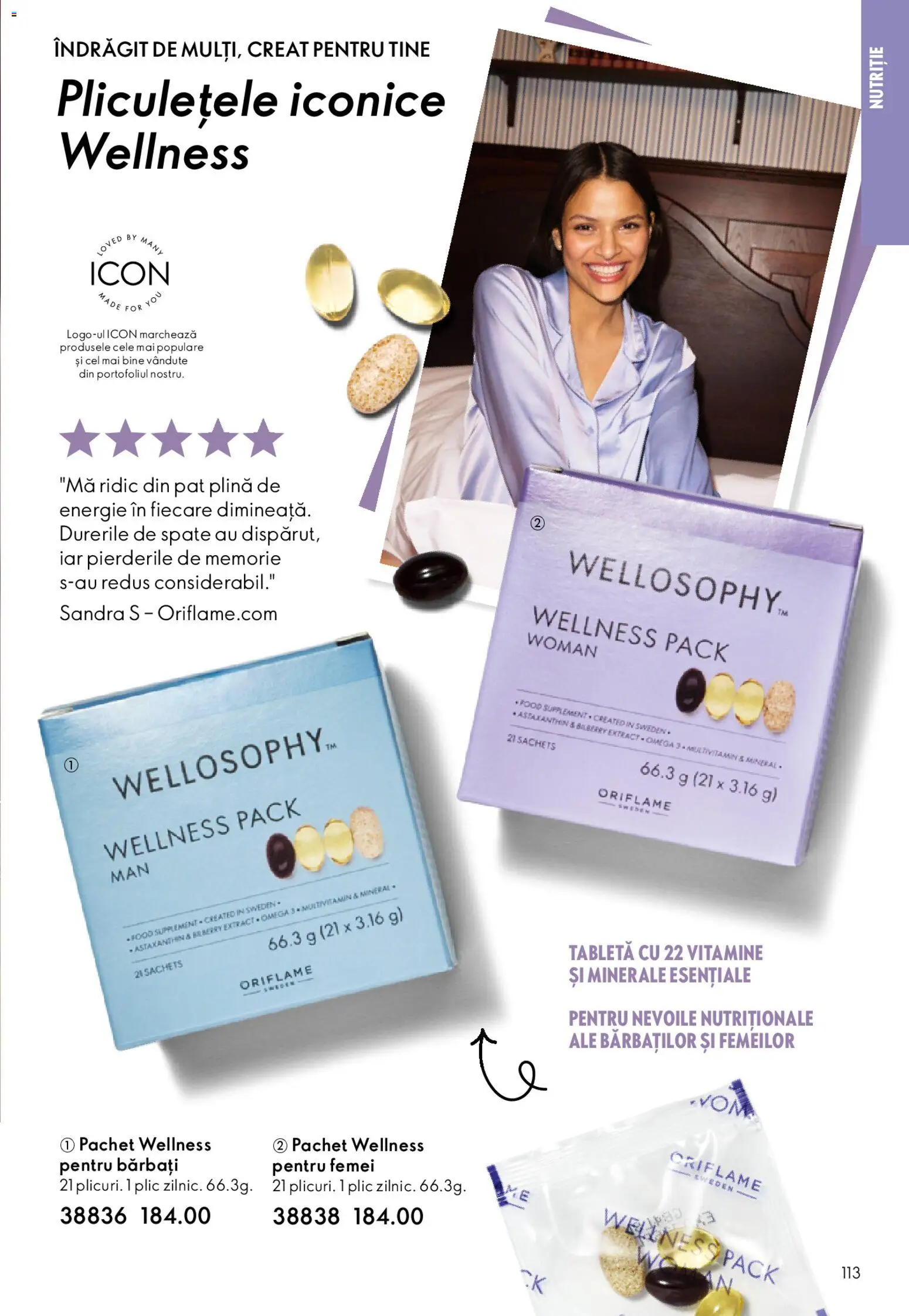 Catalog Oriflame 25 Martie - 13 Aprilie 2026 | Pagina 113 | Produse: Memorie, Tabletă, Pat, Chaussures de ski