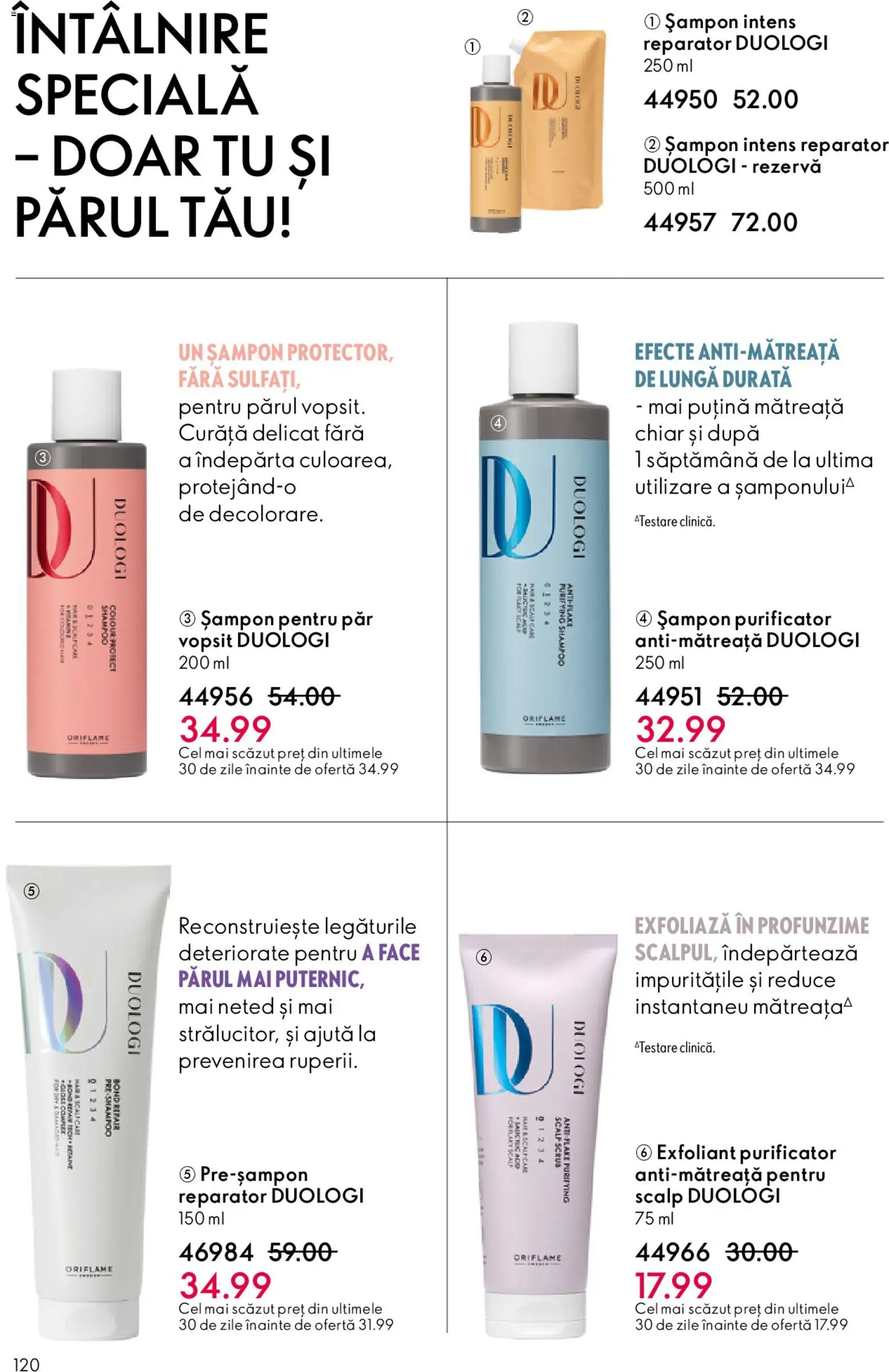 Catalog Oriflame 25 Martie - 13 Aprilie 2026 | Pagina 120 | Produse: Exfoliant, Șampon
