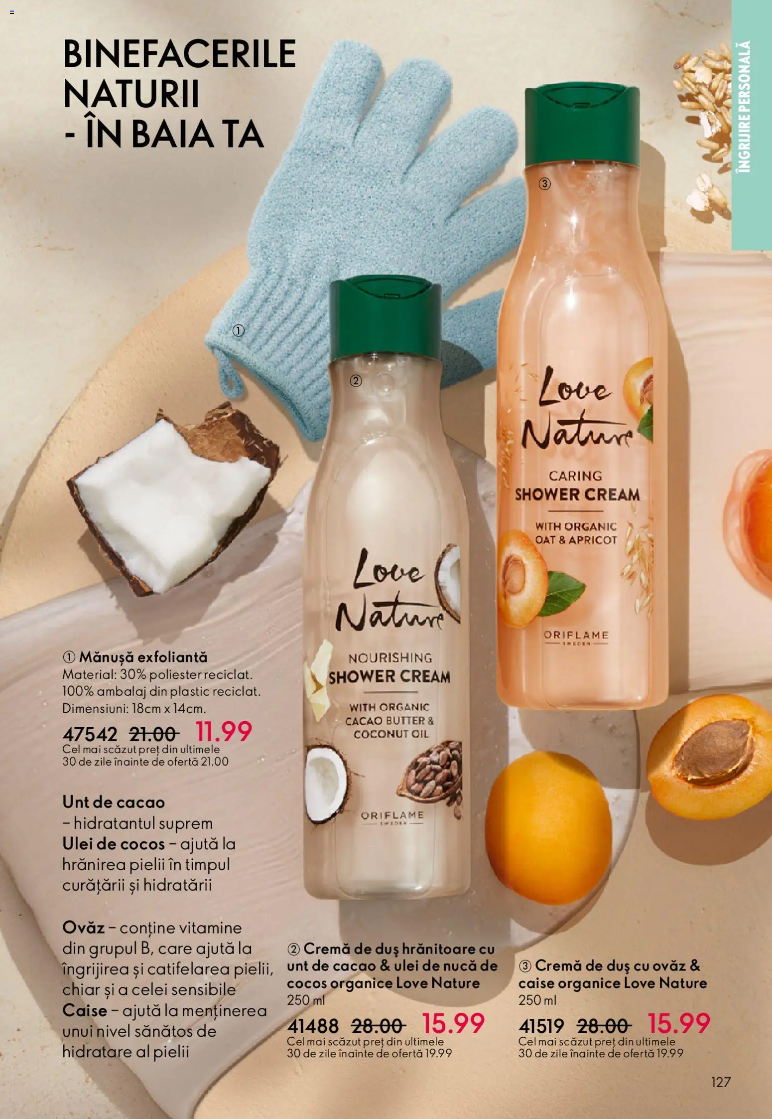 Catalog Oriflame 25 Martie - 13 Aprilie 2026 | Pagina 127 | Produse: Duș, Unt, Cremă, Cacao