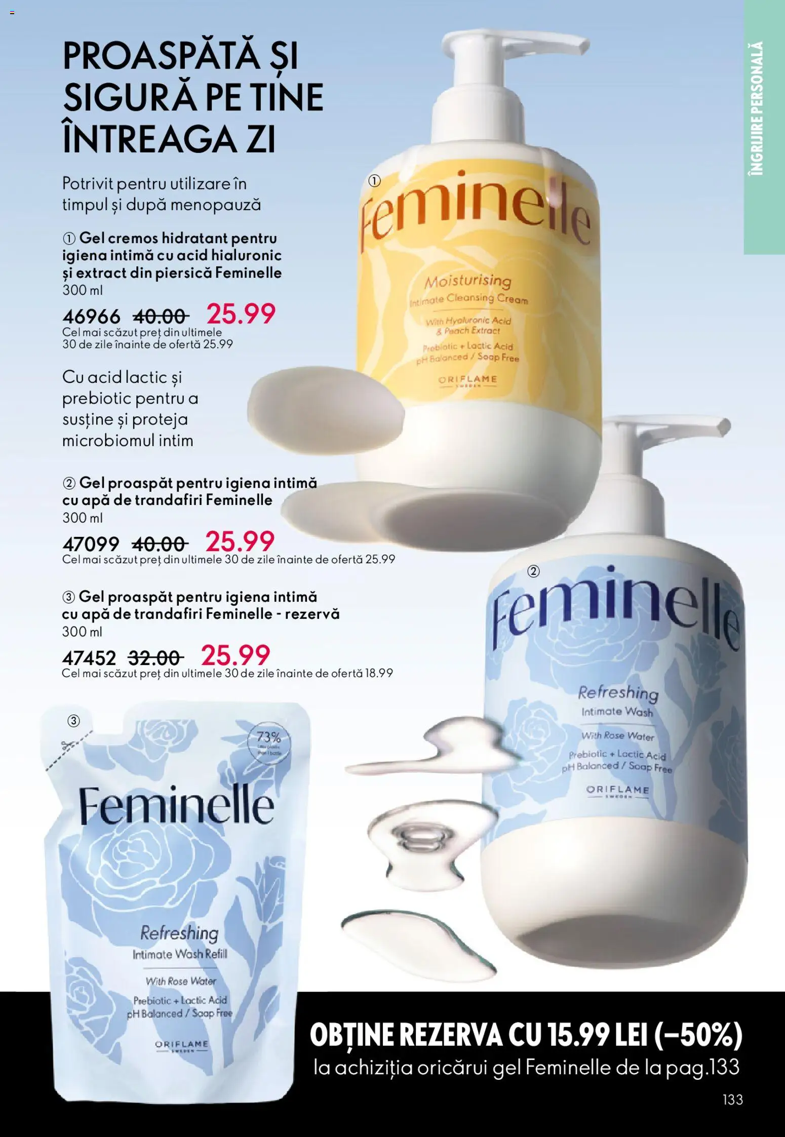 Catalog Oriflame 25 Martie - 13 Aprilie 2026 | Pagina 133 | Produse: Piersică, Apă