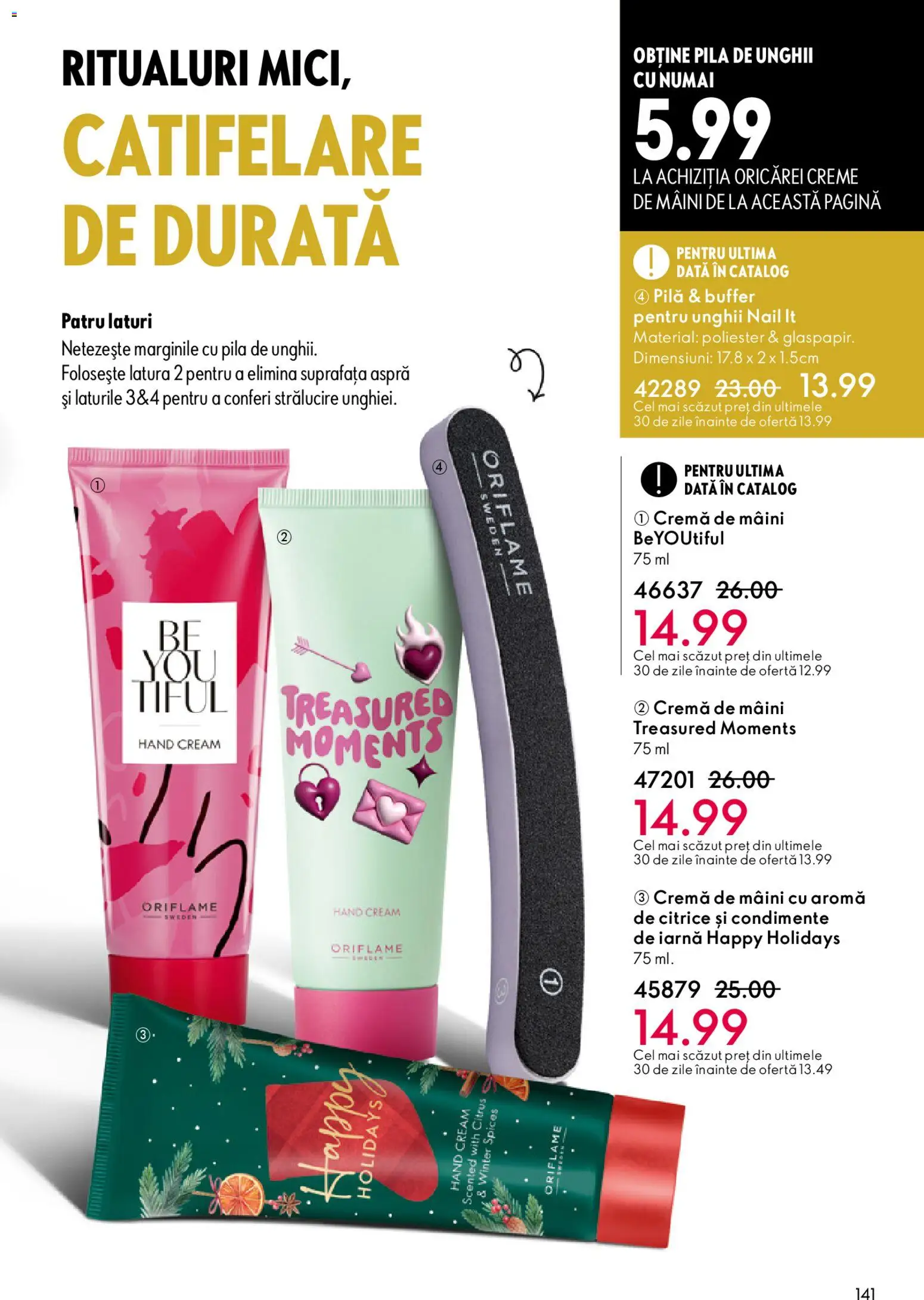 Catalog Oriflame 25 Martie - 13 Aprilie 2026 | Pagina 141 | Produse: Cremă, Cremă de mâini, Condimente