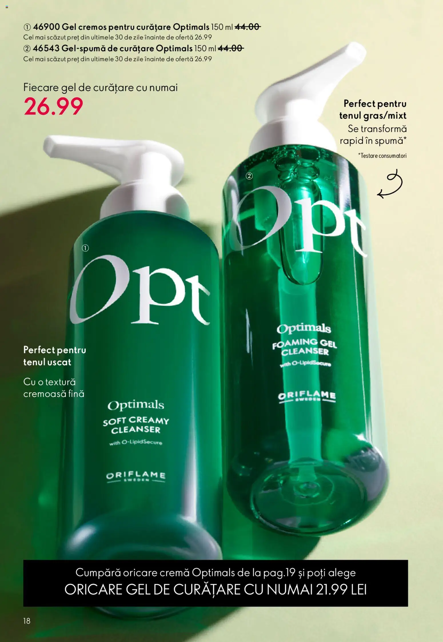 Catalog Oriflame 25 Martie - 13 Aprilie 2026 | Pagina 18 | Produse: Gel de curățare, Cremă
