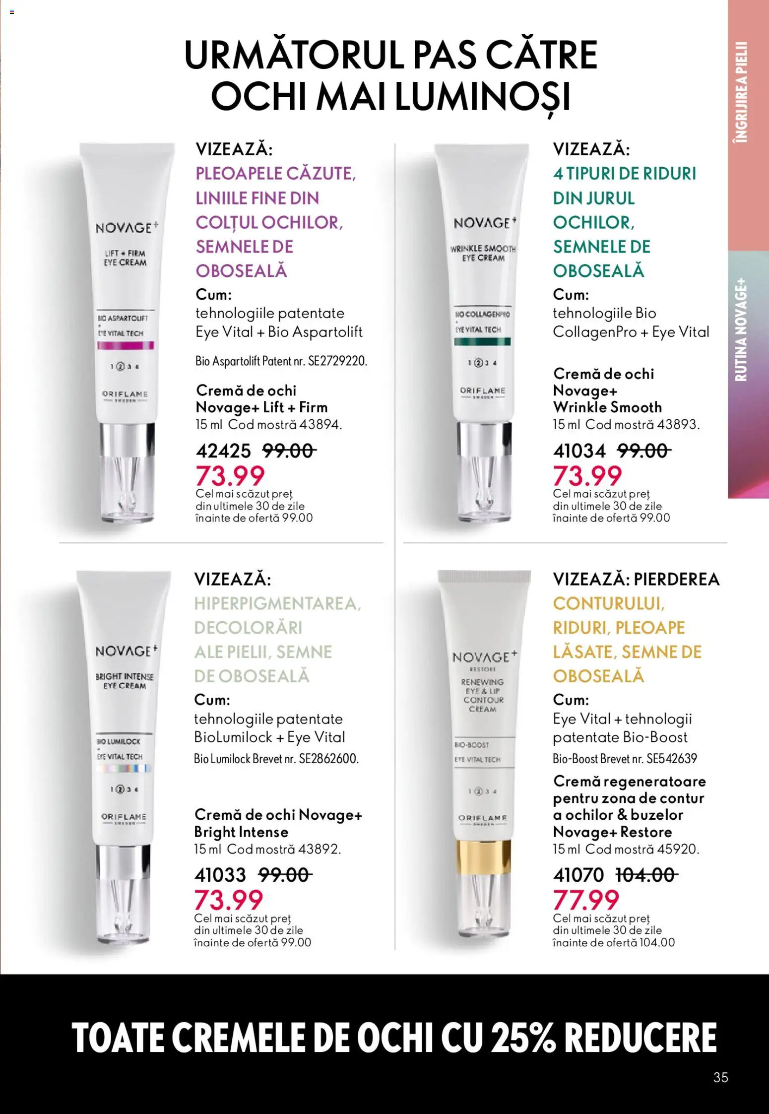 Catalog Oriflame 25 Martie - 13 Aprilie 2026 | Pagina 35 | Produse: Şerit ödül, Cremă