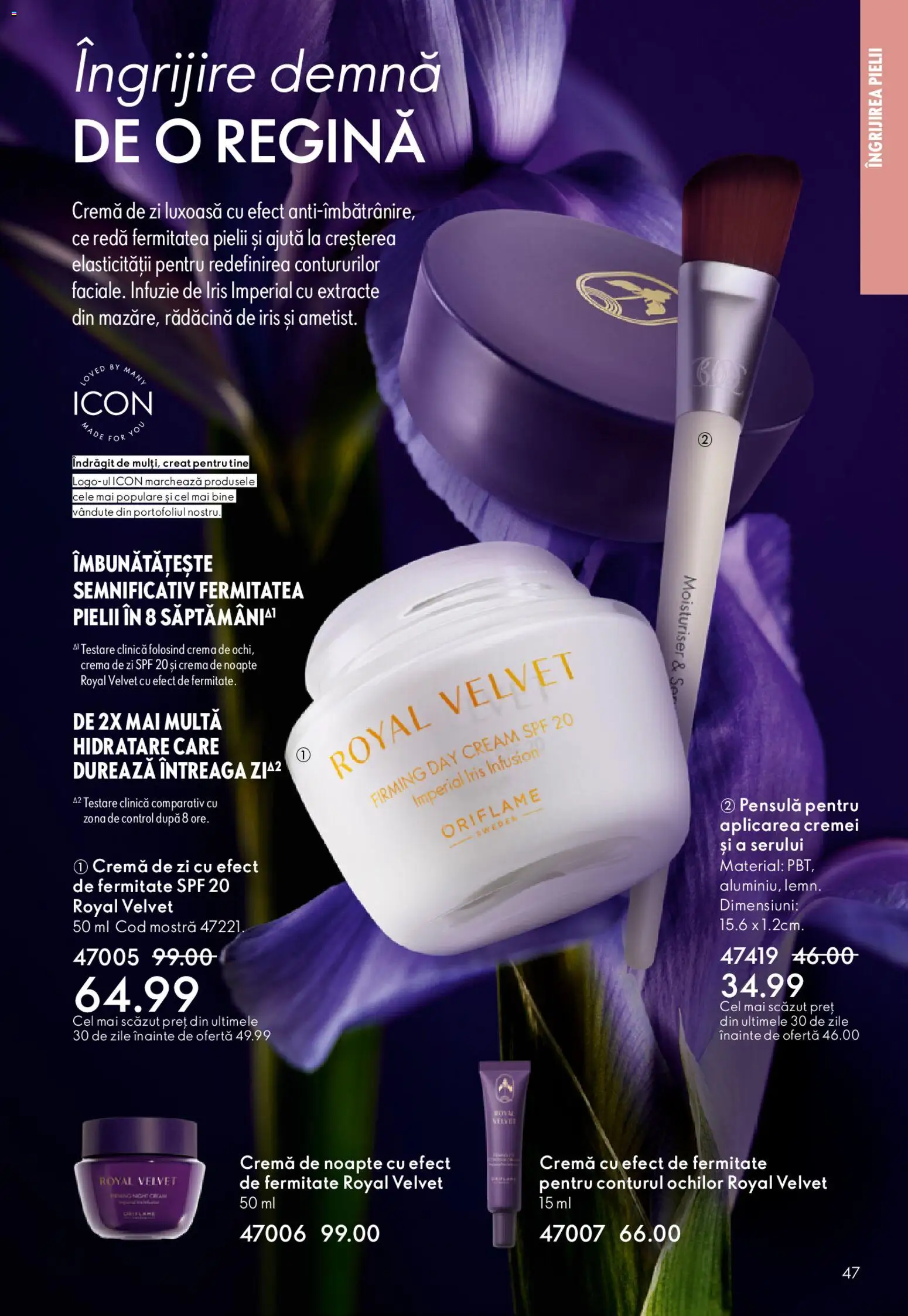 Catalog Oriflame 25 Martie - 13 Aprilie 2026 | Pagina 47 | Produse: Cremă de zi, Cremă de noapte, Cremă
