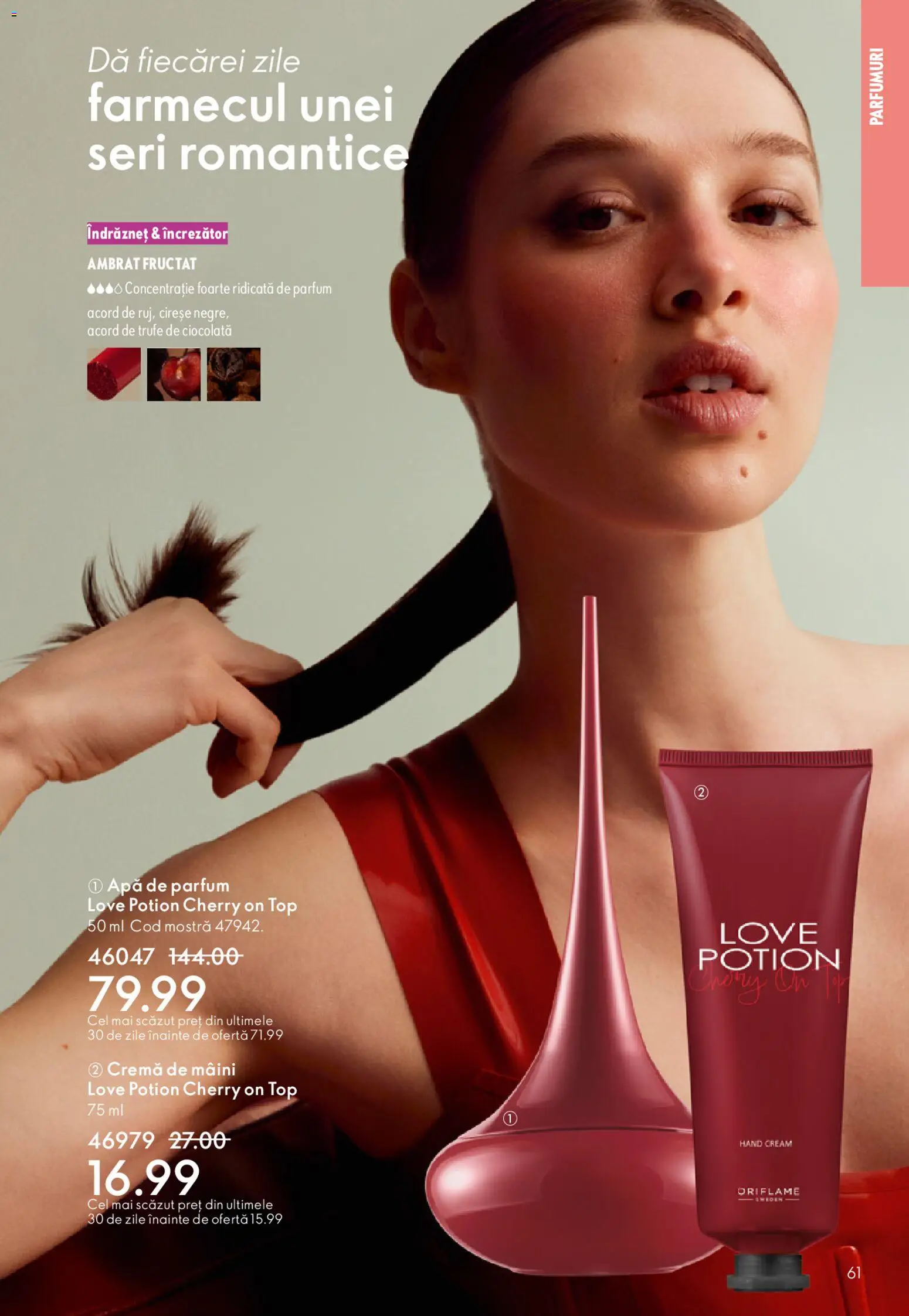 Catalog Oriflame 25 Martie - 13 Aprilie 2026 | Pagina 61 | Produse: Apă de parfum, Top, Cremă, Apă