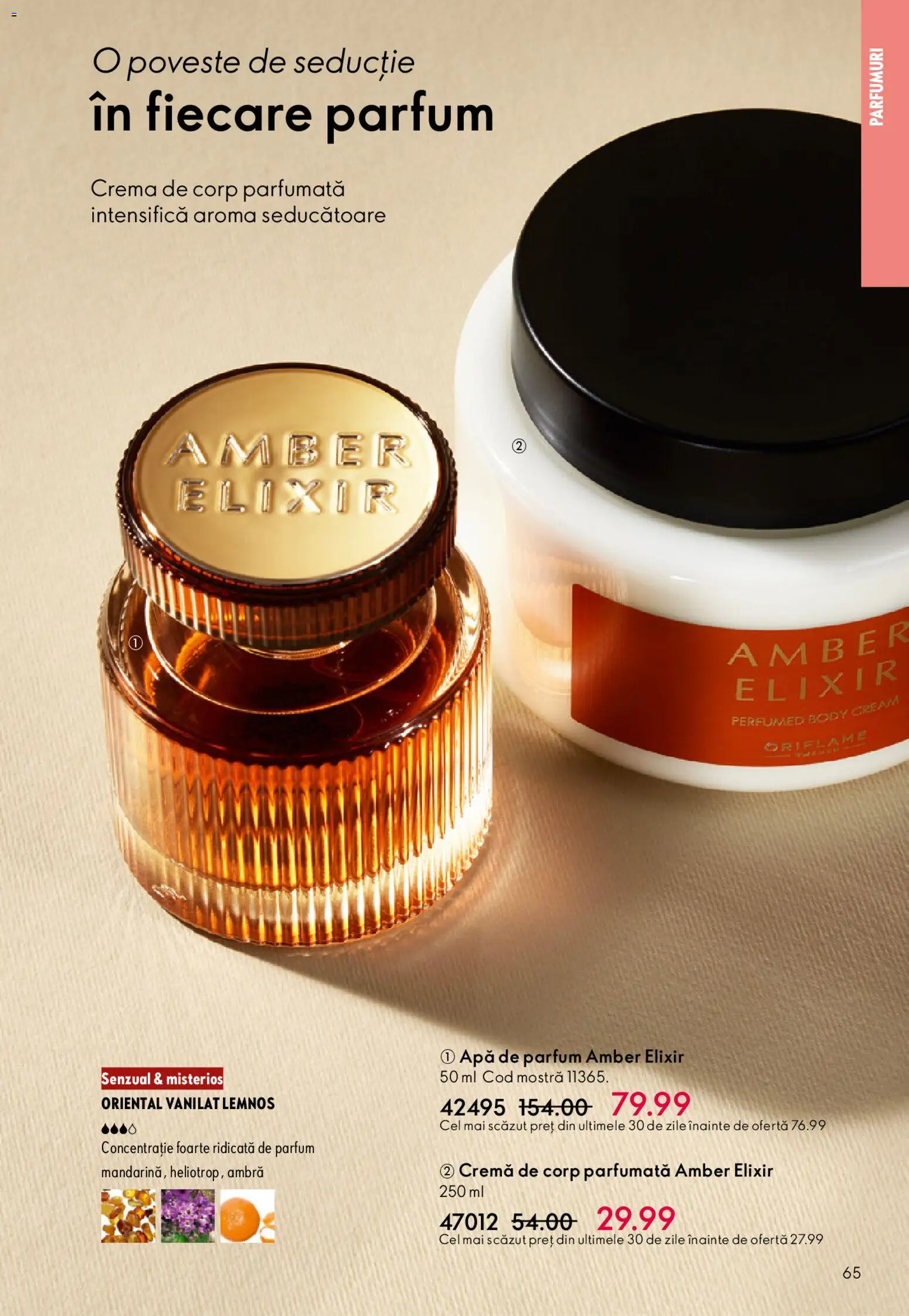 Catalog Oriflame 25 Martie - 13 Aprilie 2026 | Pagina 65 | Produse: Elixir, Cremă, Cremă de corp, Apă
