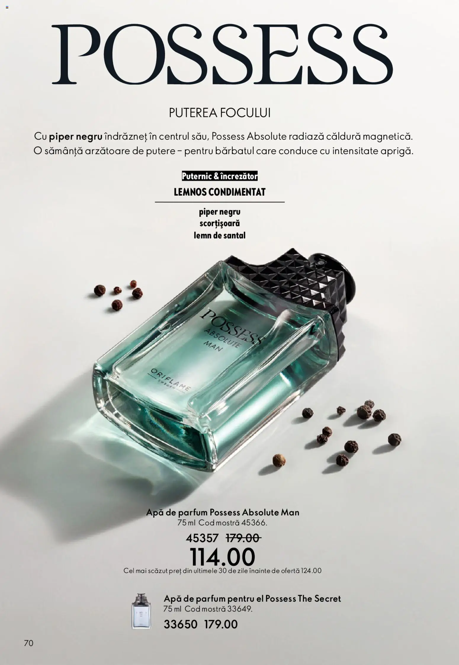 Catalog Oriflame 25 Martie - 13 Aprilie 2026 | Pagina 70 | Produse: Apă de parfum, Parfum, Apă, Piper