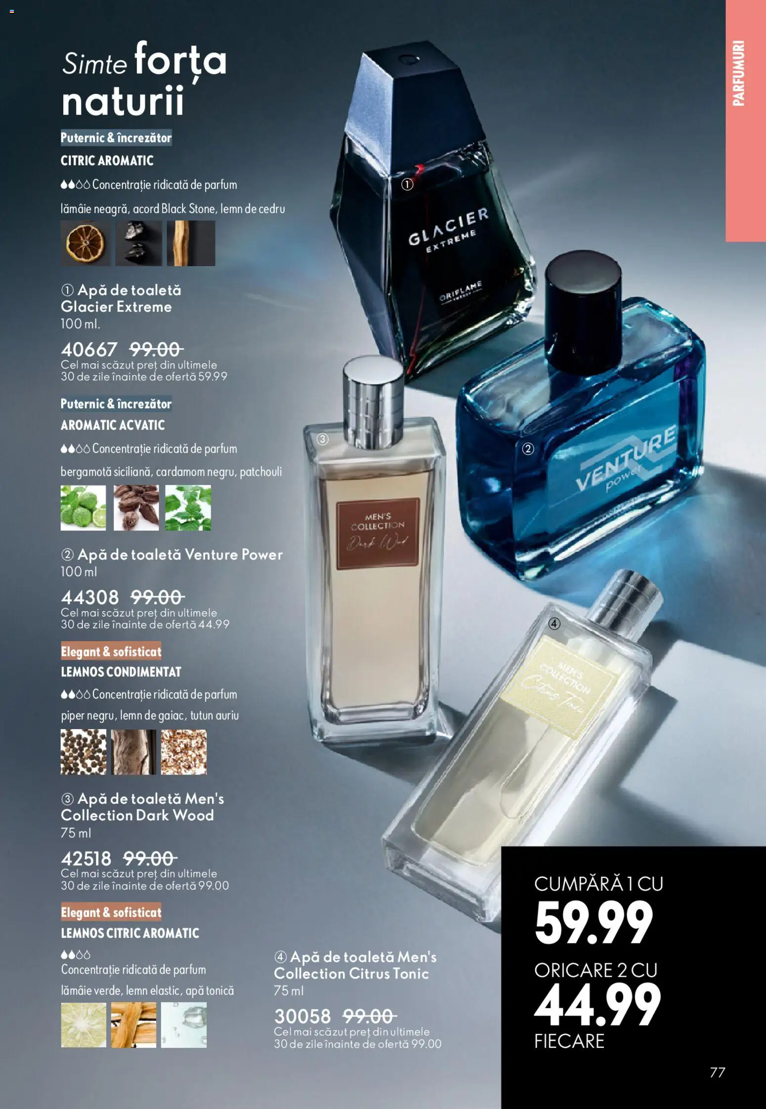 Catalog Oriflame 25 Martie - 13 Aprilie 2026 | Pagina 77 | Produse: Toaletă, Apă de toaletă, Apă, Piper