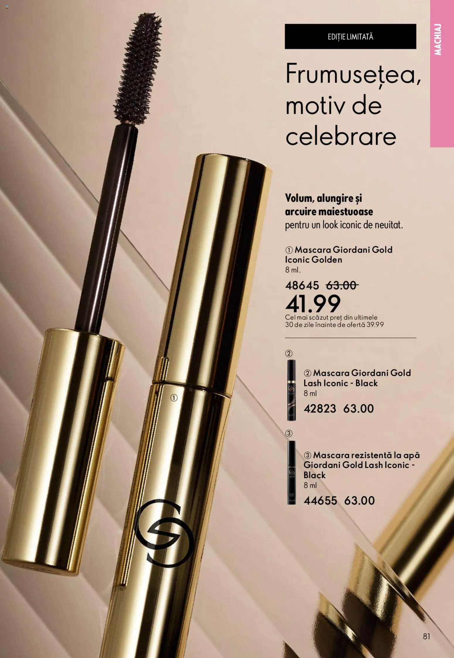 Catalog Oriflame 25 Martie - 13 Aprilie 2026 | Pagina 81 | Produse: Machiaj, Mascara, Apă