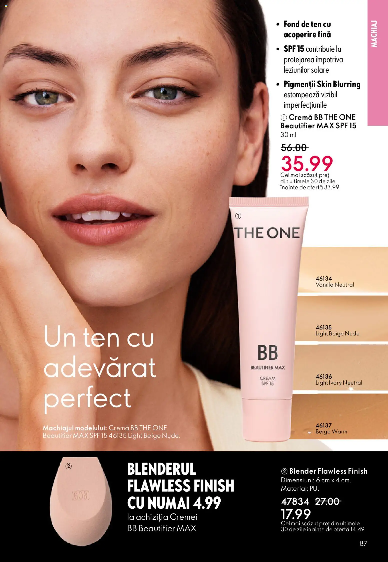 Catalog Oriflame 25 Martie - 13 Aprilie 2026 | Pagina 87 | Produse: Fond de ten, Blender, Machiaj, Cremă
