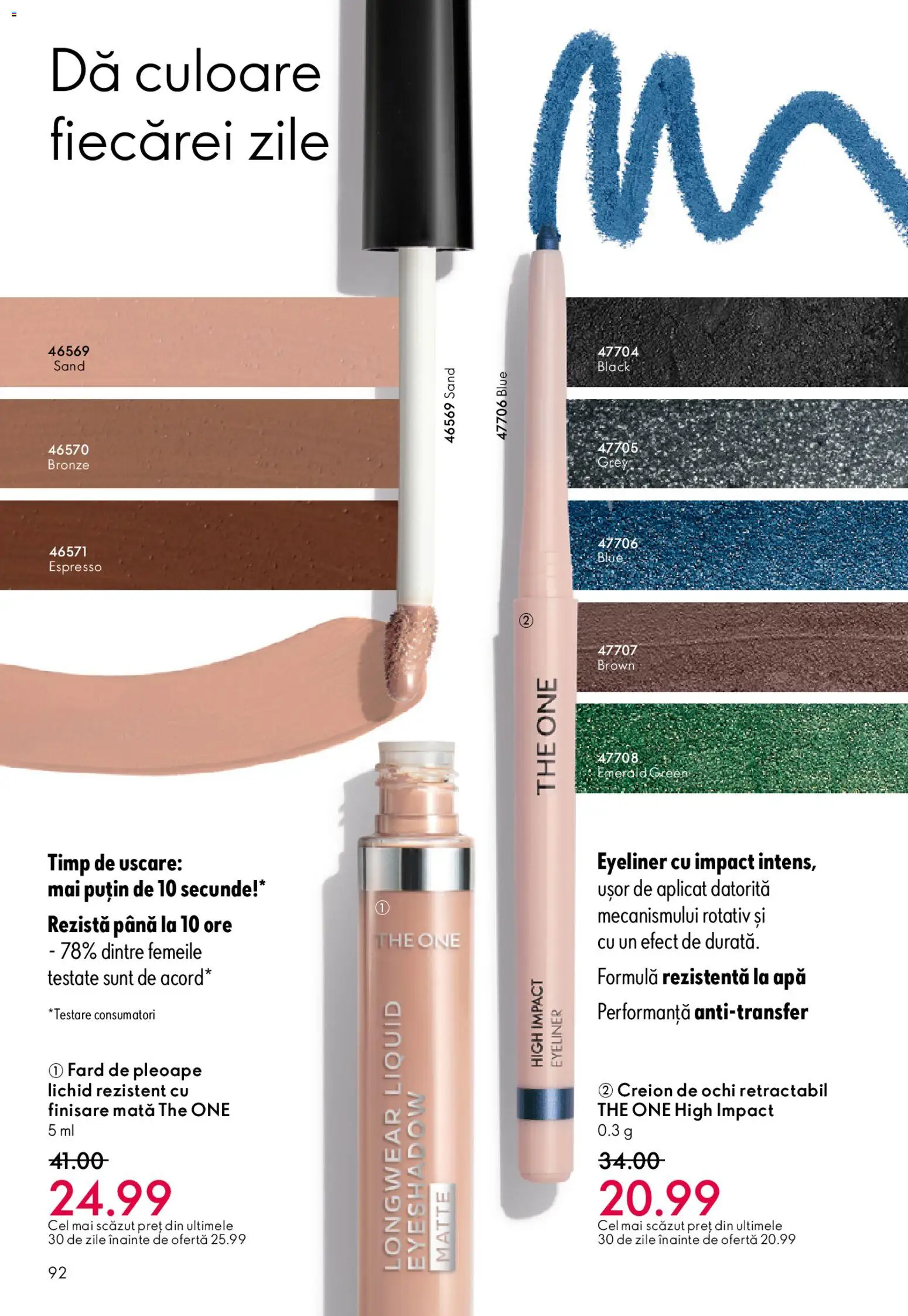 Catalog Oriflame 25 Martie - 13 Aprilie 2026 | Pagina 92 | Produse: Fard de pleoape, Creion de ochi, Peluş Köpek Yatağı, Apă