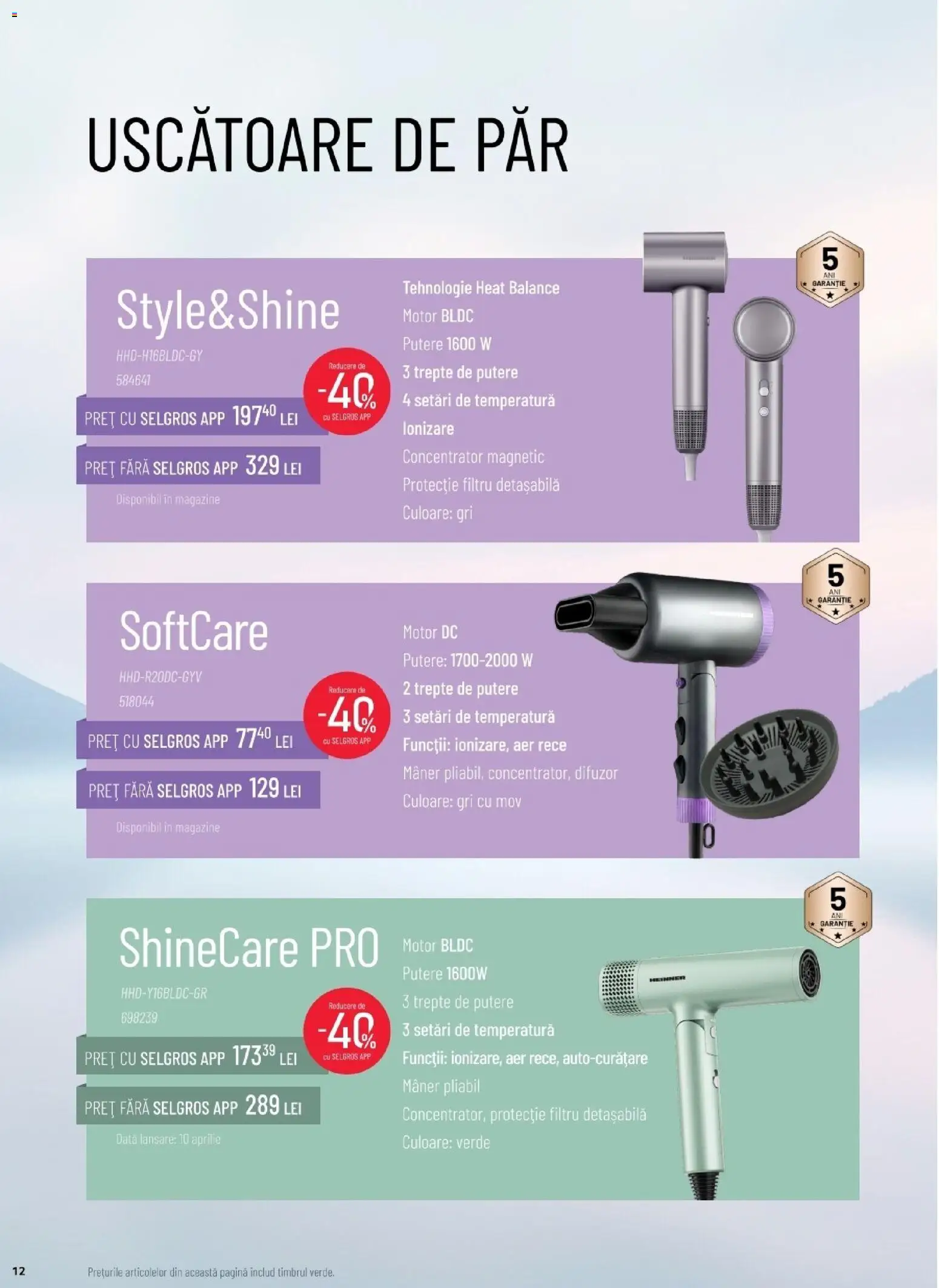 Catalog Selgros 24 Februarie - 10 Aprilie 2026 | Pagina 12 | Produse: Difuzor, Mâner