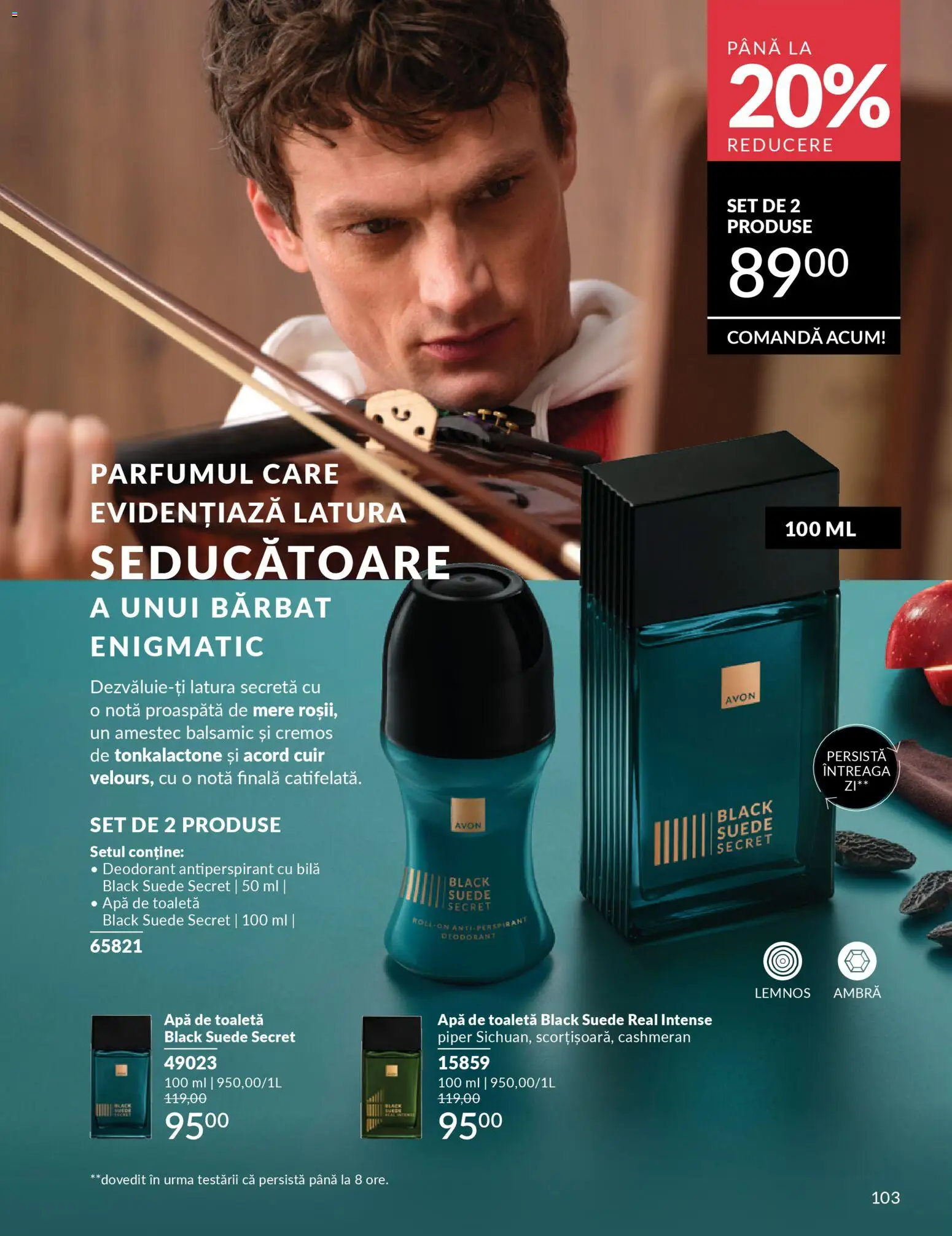 Catalog Avon 1 - 30 Martie 2026 | Pagina 105 | Produse: Toaletă, Deodorant, Antiperspirant, Apă