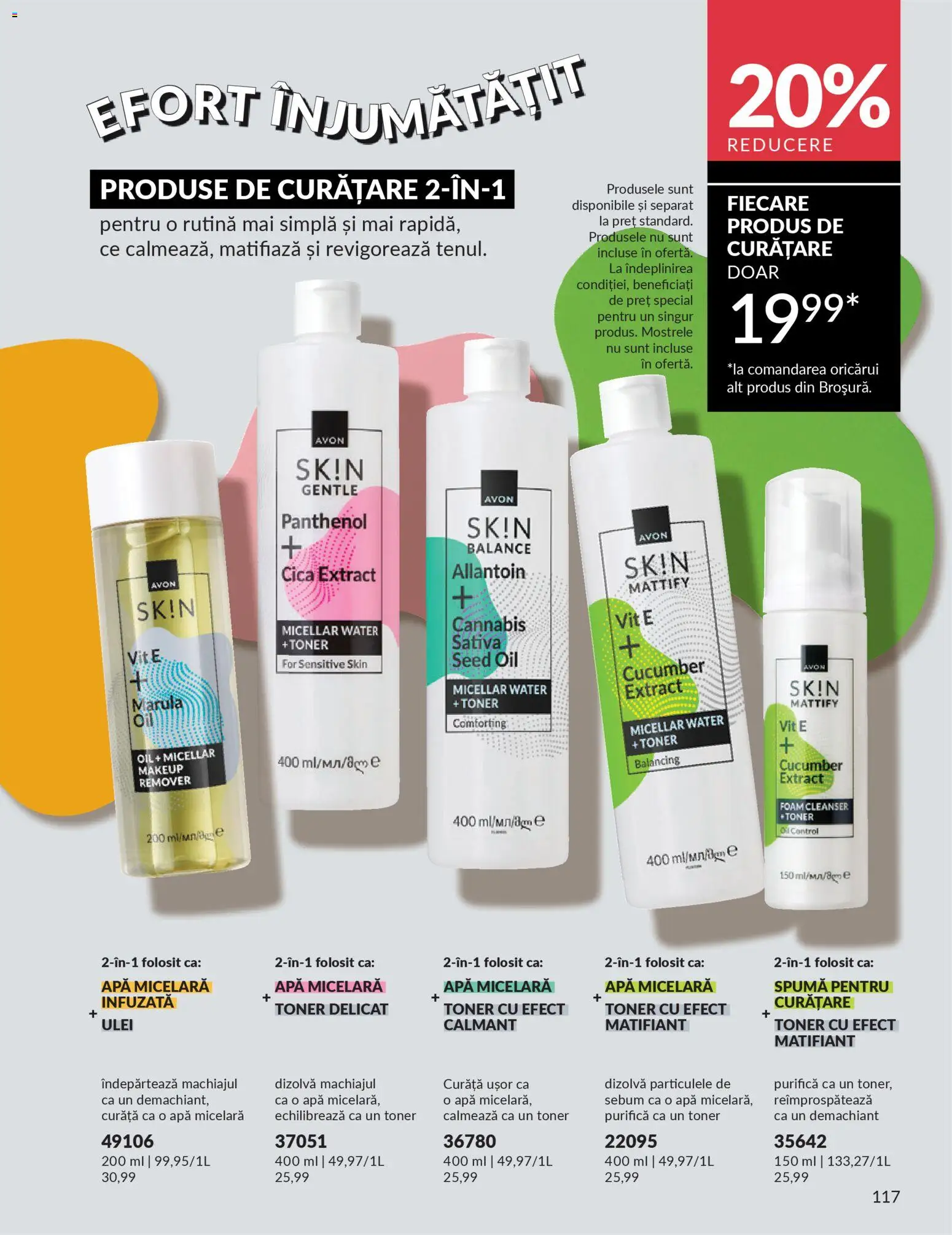 Catalog Avon 1 - 30 Martie 2026 | Pagina 119 | Produse: Demachiant, Toner, Apă micelară, Apă