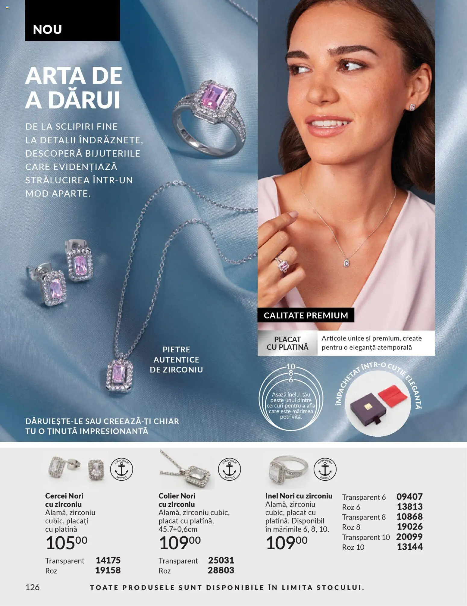 Catalog Avon 1 - 30 Martie 2026 | Pagina 128 | Produse: Cercei, Colier, Inel, Pește