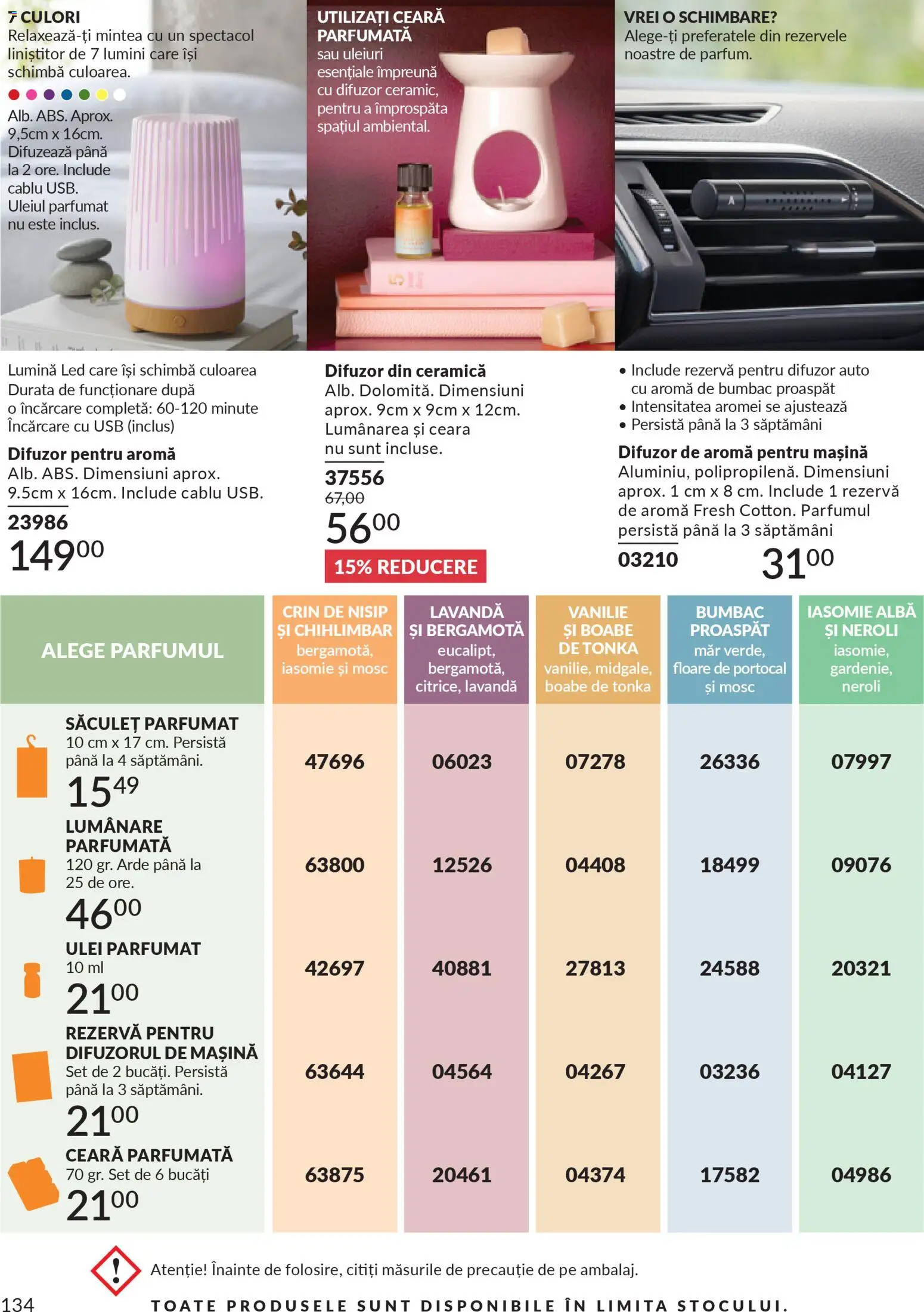 Catalog Avon 1 - 30 Martie 2026 | Pagina 136 | Produse: Difuzor, Babak, Lumânare, Ulei parfumat