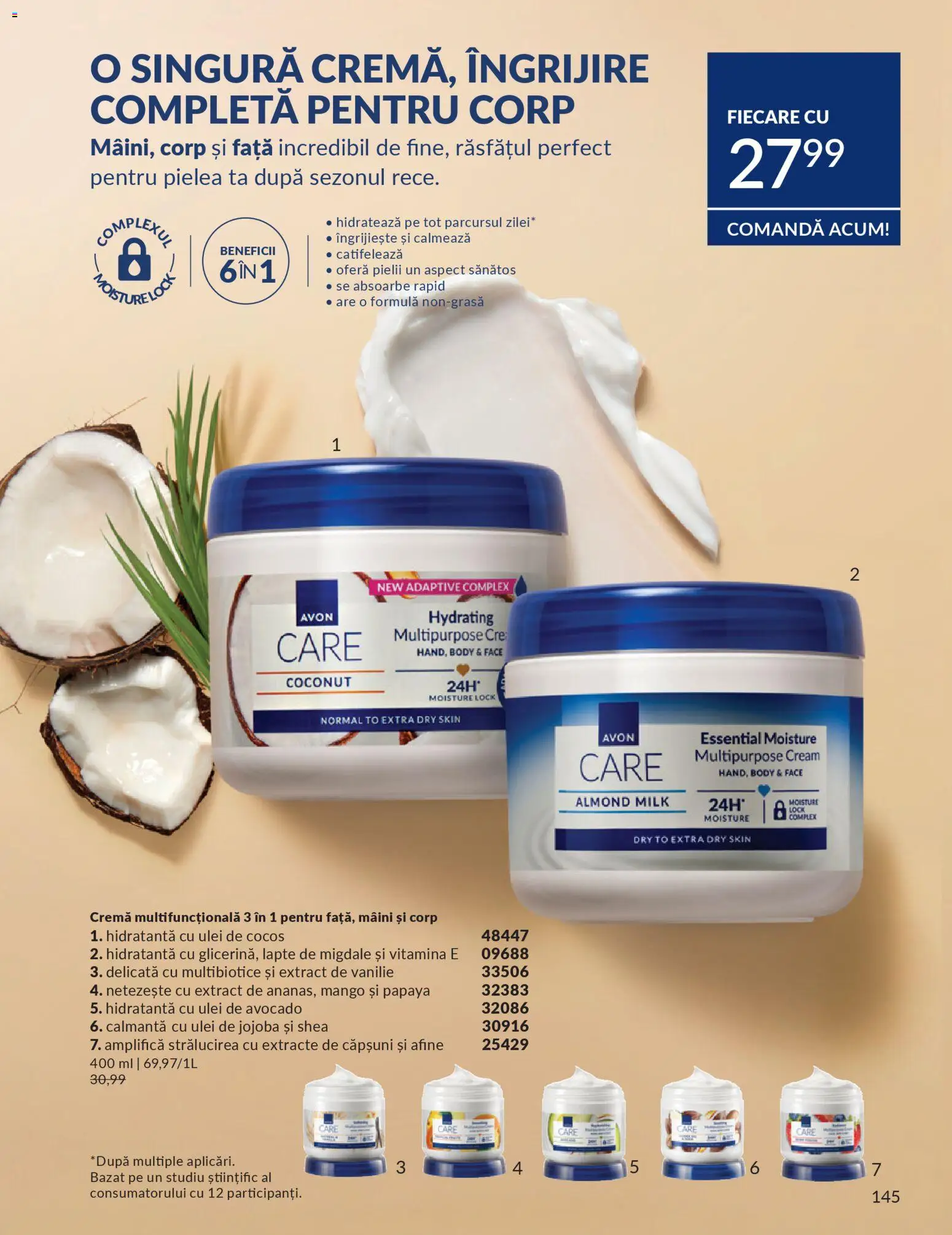 Catalog Avon 1 - 30 Martie 2026 | Pagina 147 | Produse: Body, Migdale, Cremă, Mango
