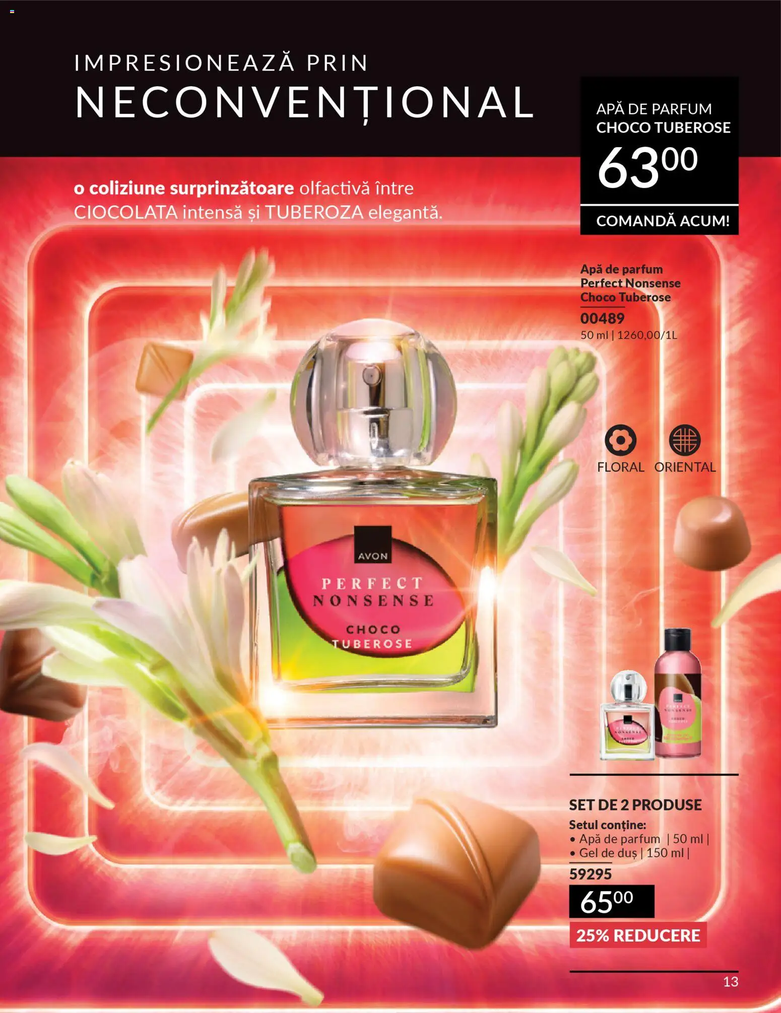 Catalog Avon 1 - 30 Martie 2026 | Pagina 15 | Produse: Apă de parfum, Duș, Parfum, Ciocolată