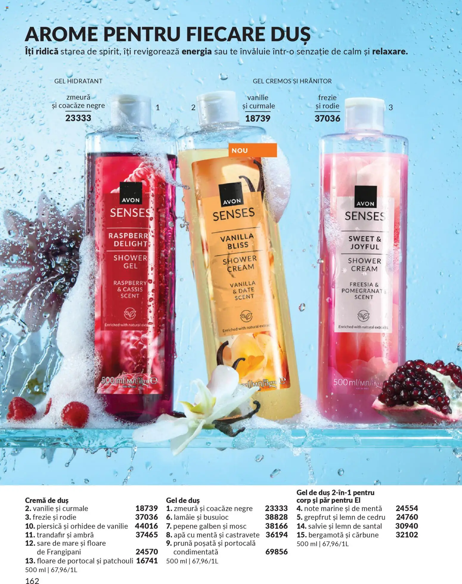 Catalog Avon 1 - 30 Martie 2026 | Pagina 164 | Produse: Piersică, Orhidee, Duș, Lămâie