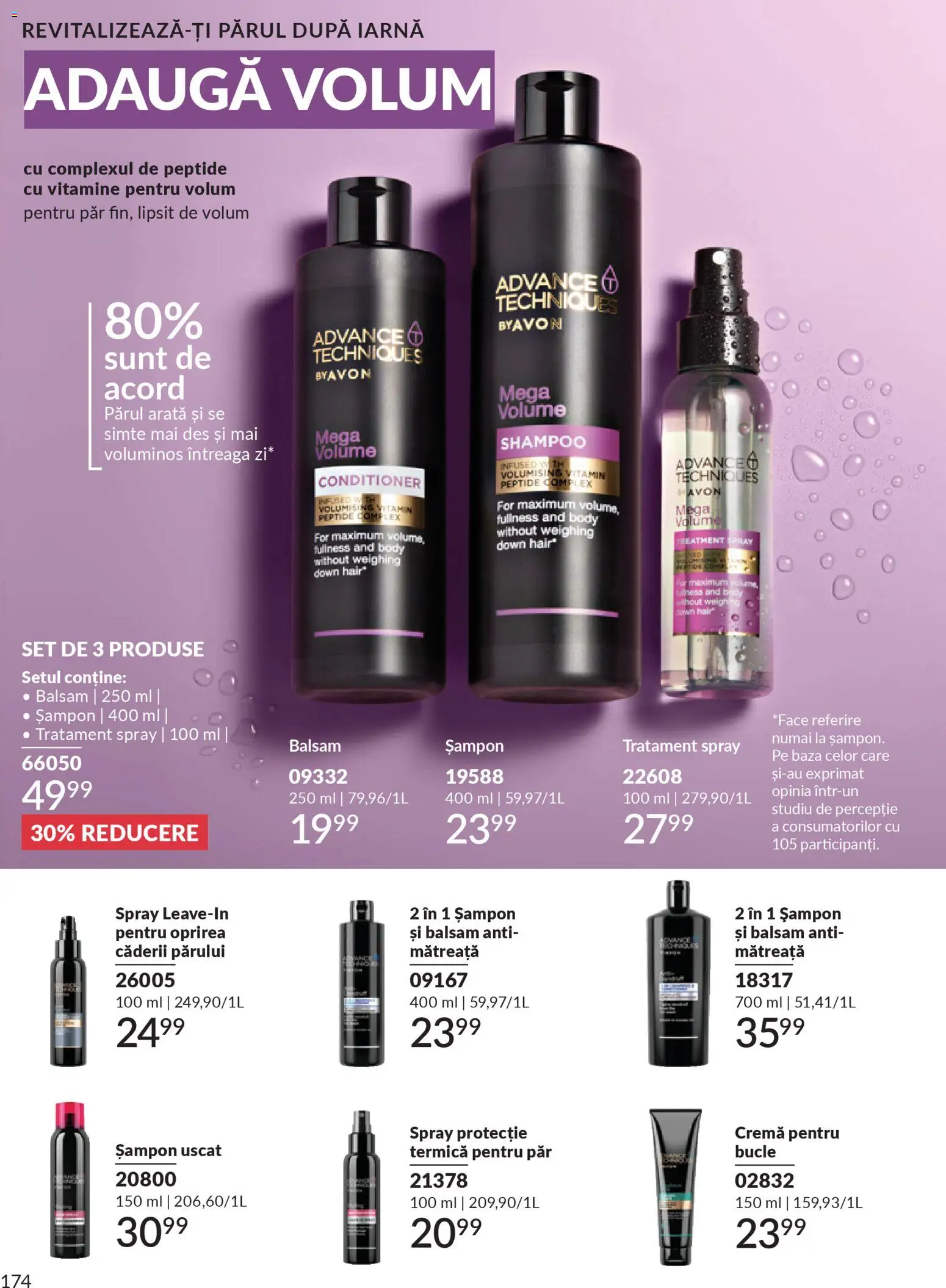 Catalog Avon 1 - 30 Martie 2026 | Pagina 176 | Produse: Șampon, Balsam, Cremă, Protecție termică pentru păr